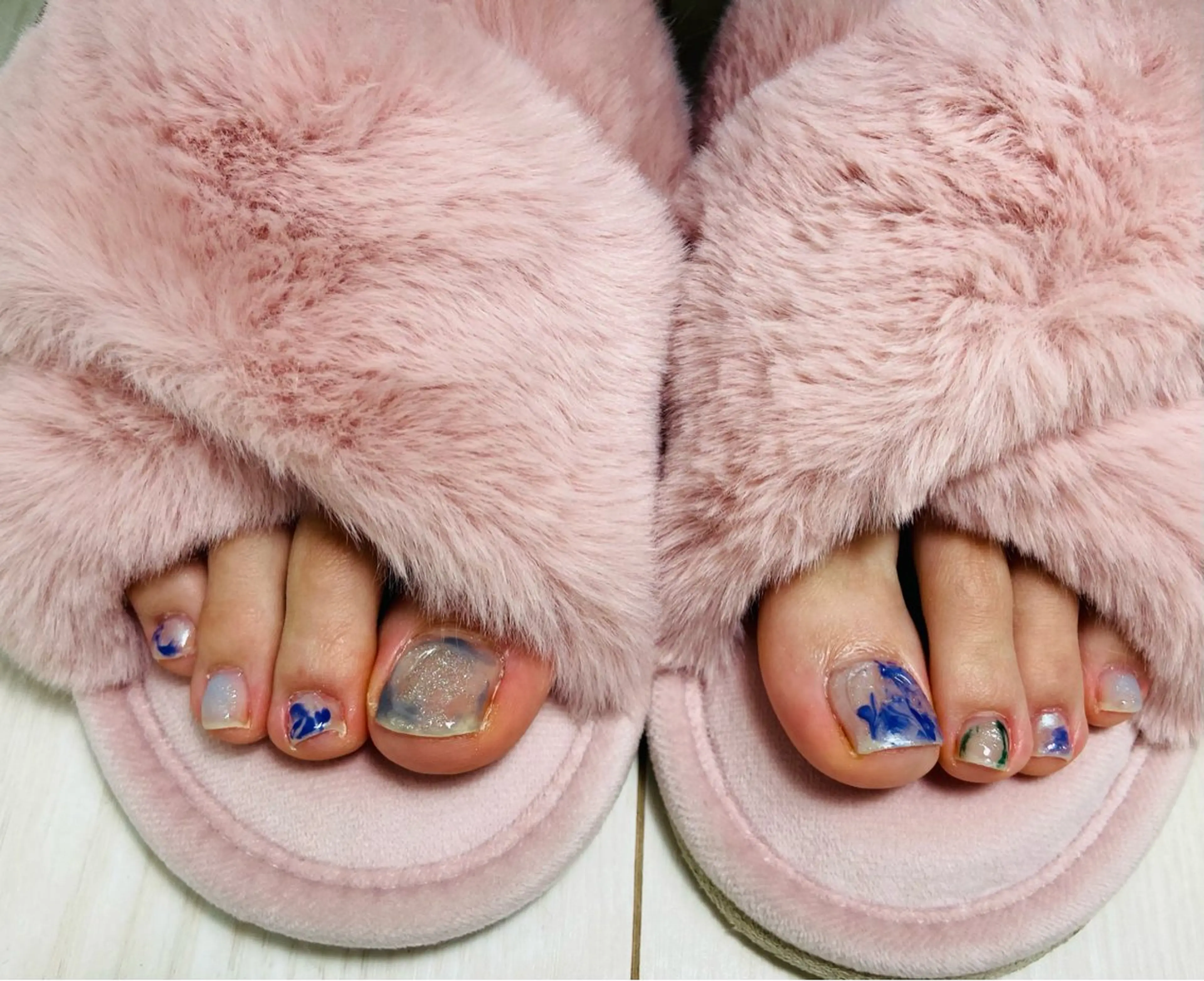 ネイル ニュアンスネイル A-nail あずさ　閉店のネイルデザイン