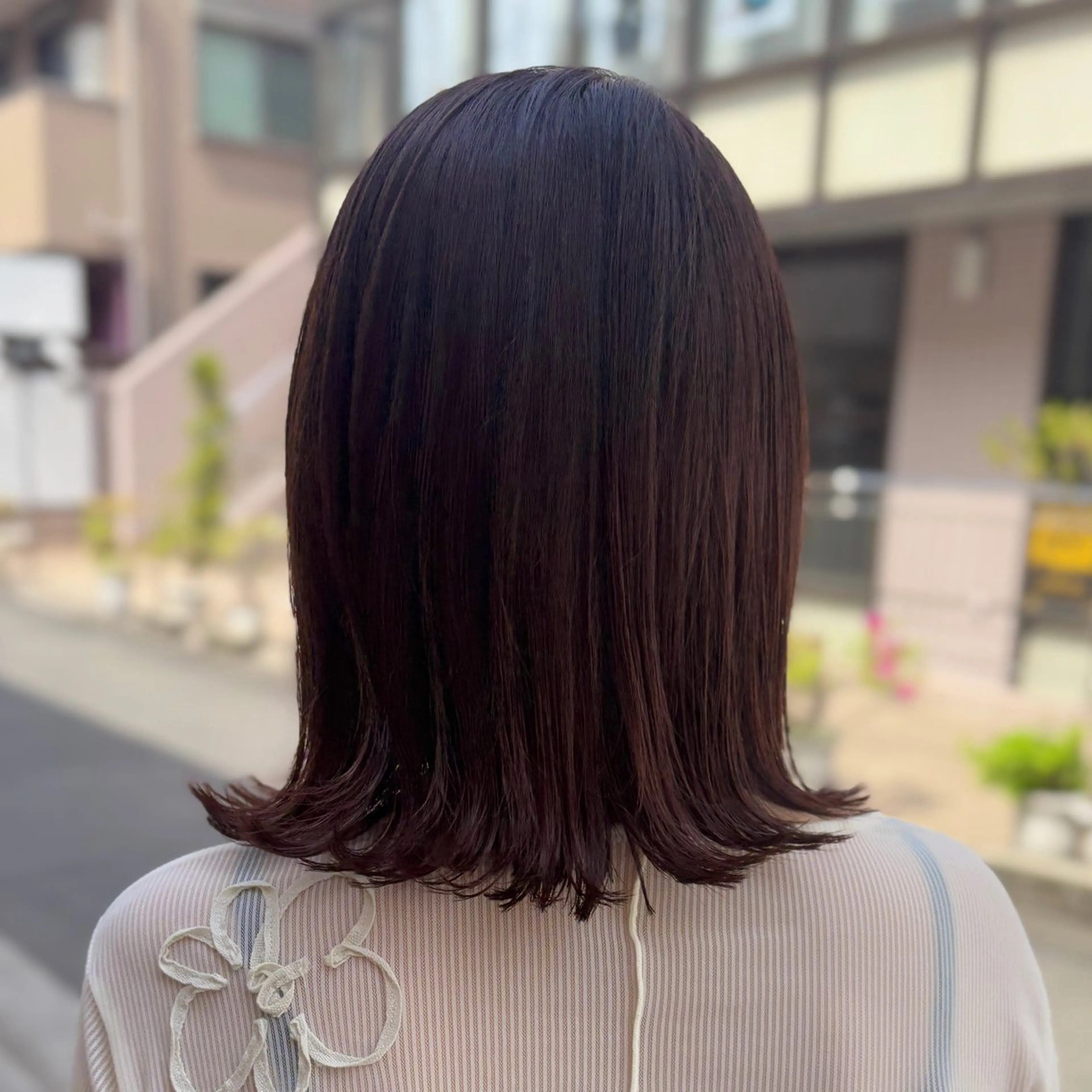 ミディアム カラー ハイライトカラー ハイライト カット ヘアカラー DX SHARE SALON所属・matka白髪ぼかし 大人ヘア/KEIKOのヘアスタイル