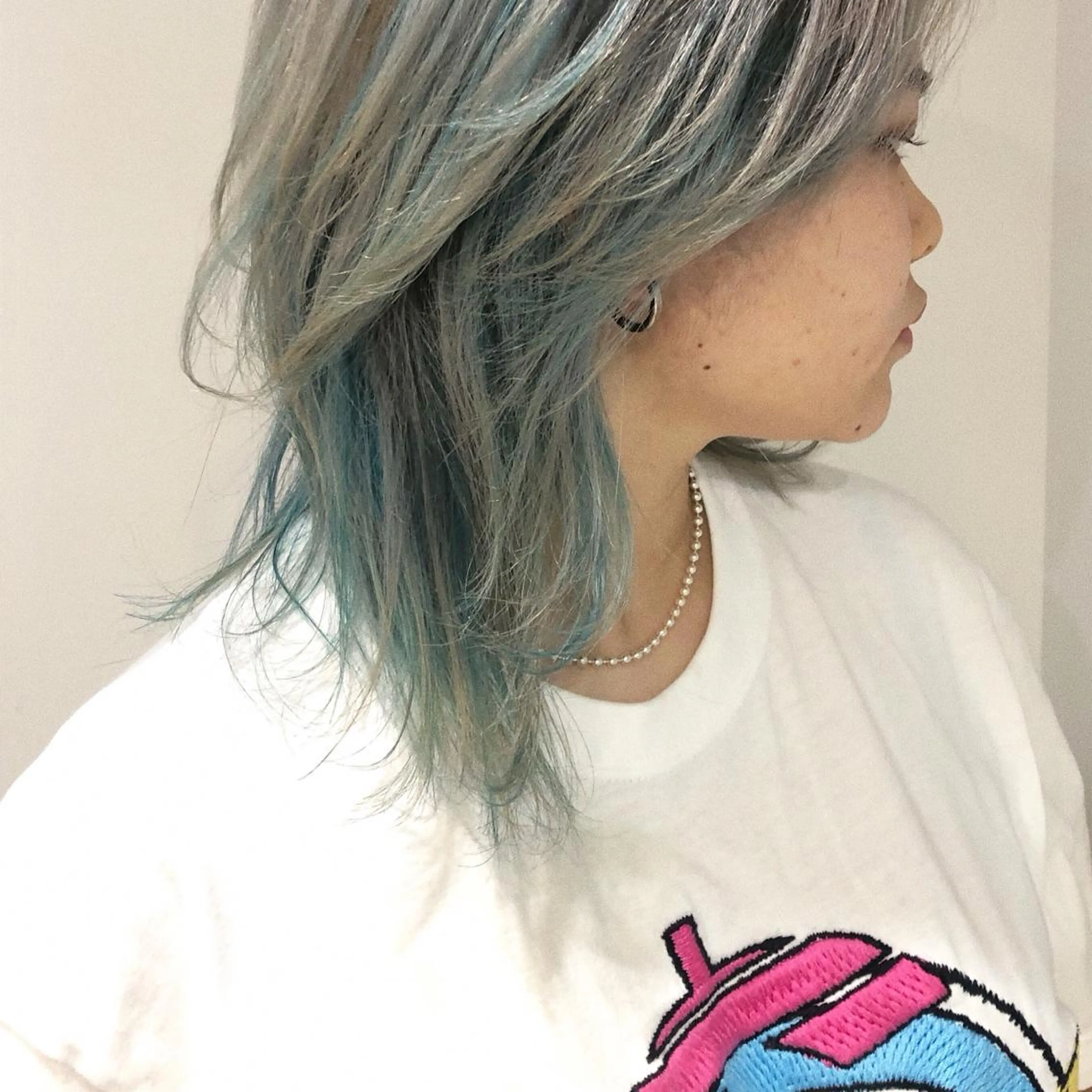 セミロング カラー ハイライトカラー ハイライト spooopy所属・🕊大垣 めぐみ🕊のヘアスタイル