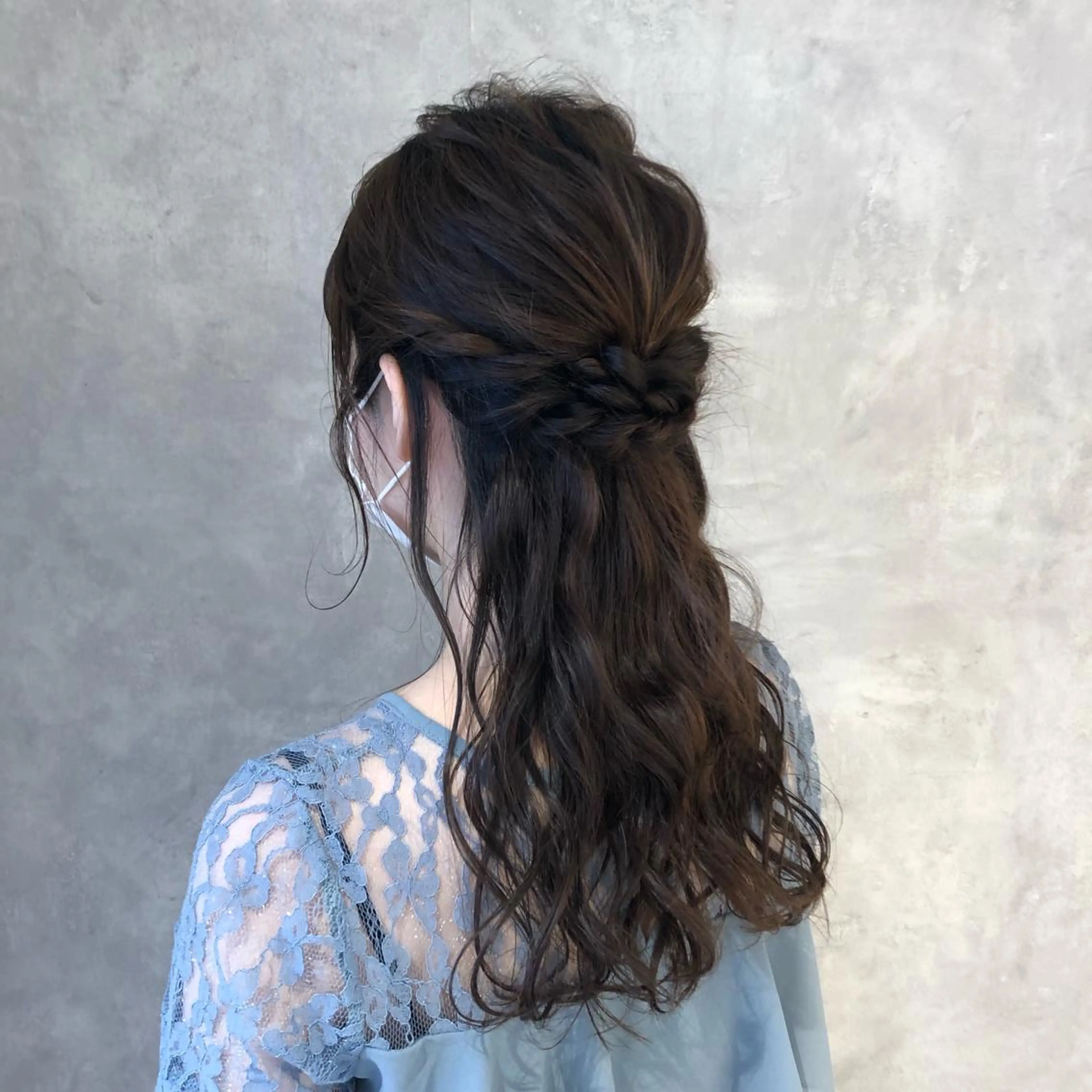 ロング ヘアアレンジ ハーフアップ 美髪矯正/髪質改善/ 艶髪🤍伊藤梨紗のヘアスタイル