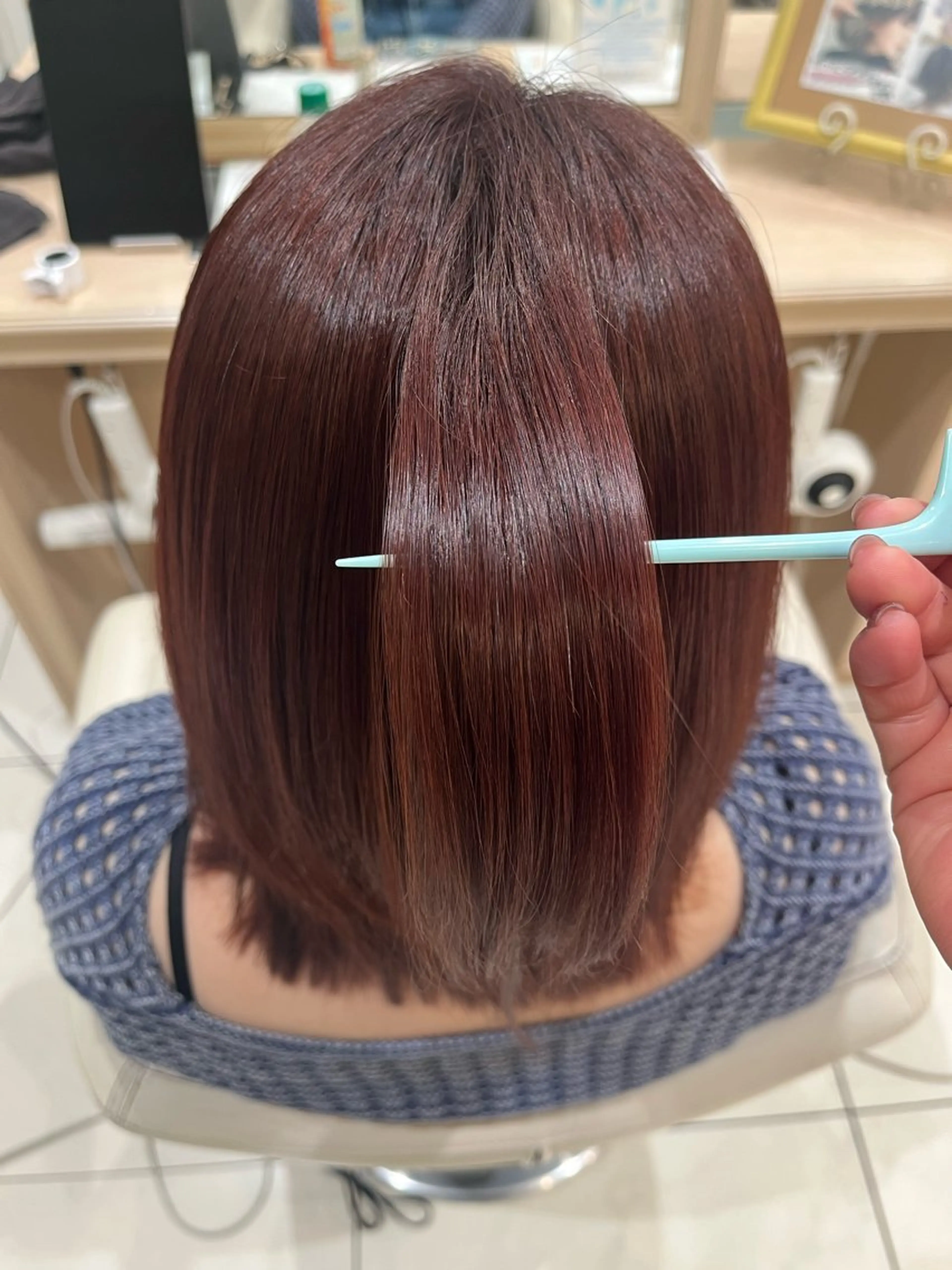 ミディアム 森 瑠海のヘアスタイル