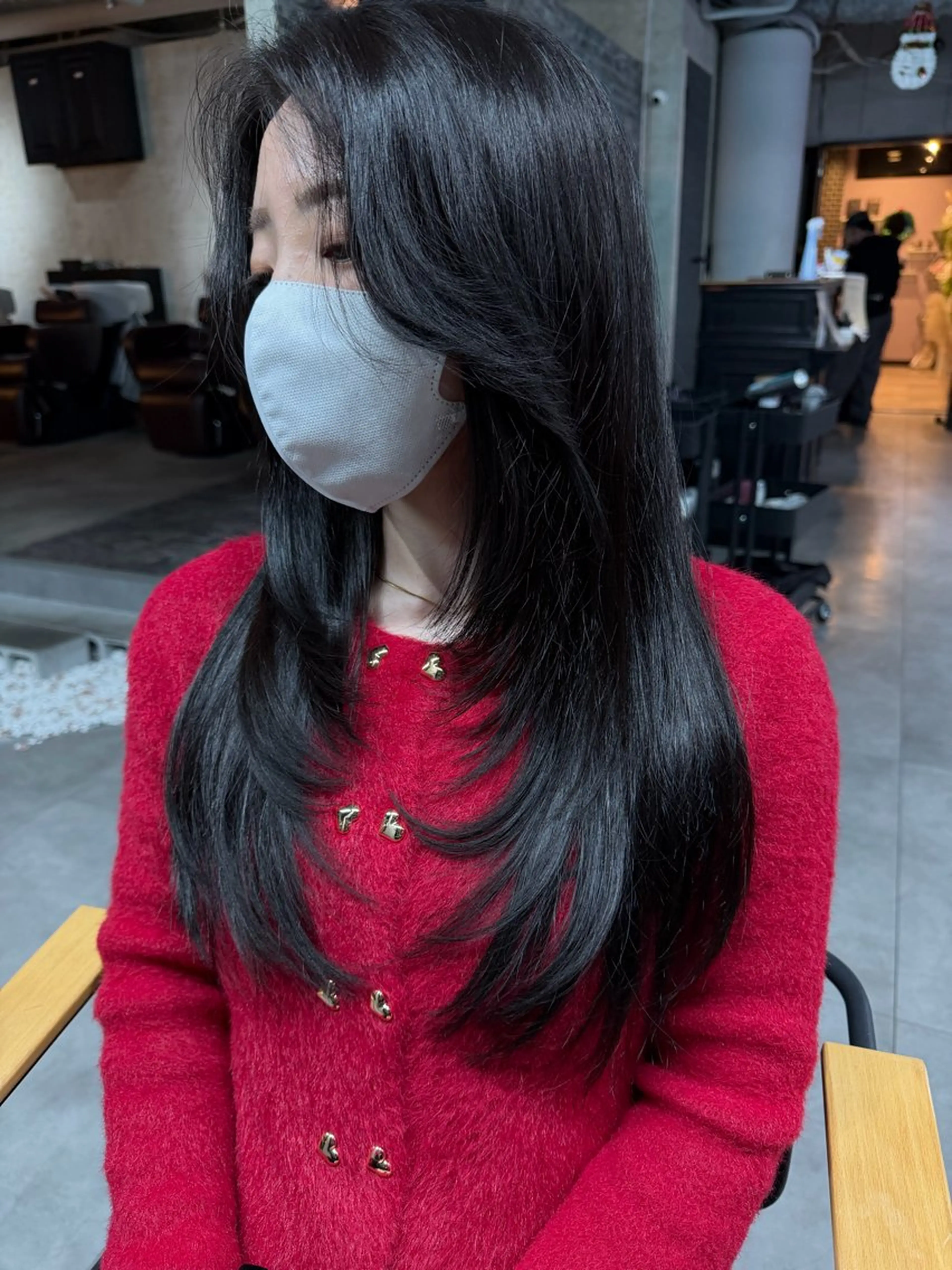 セミロング レイヤーカット LUAU Ao所属・韓国ヘア/梅田 / shiinaのヘアスタイル