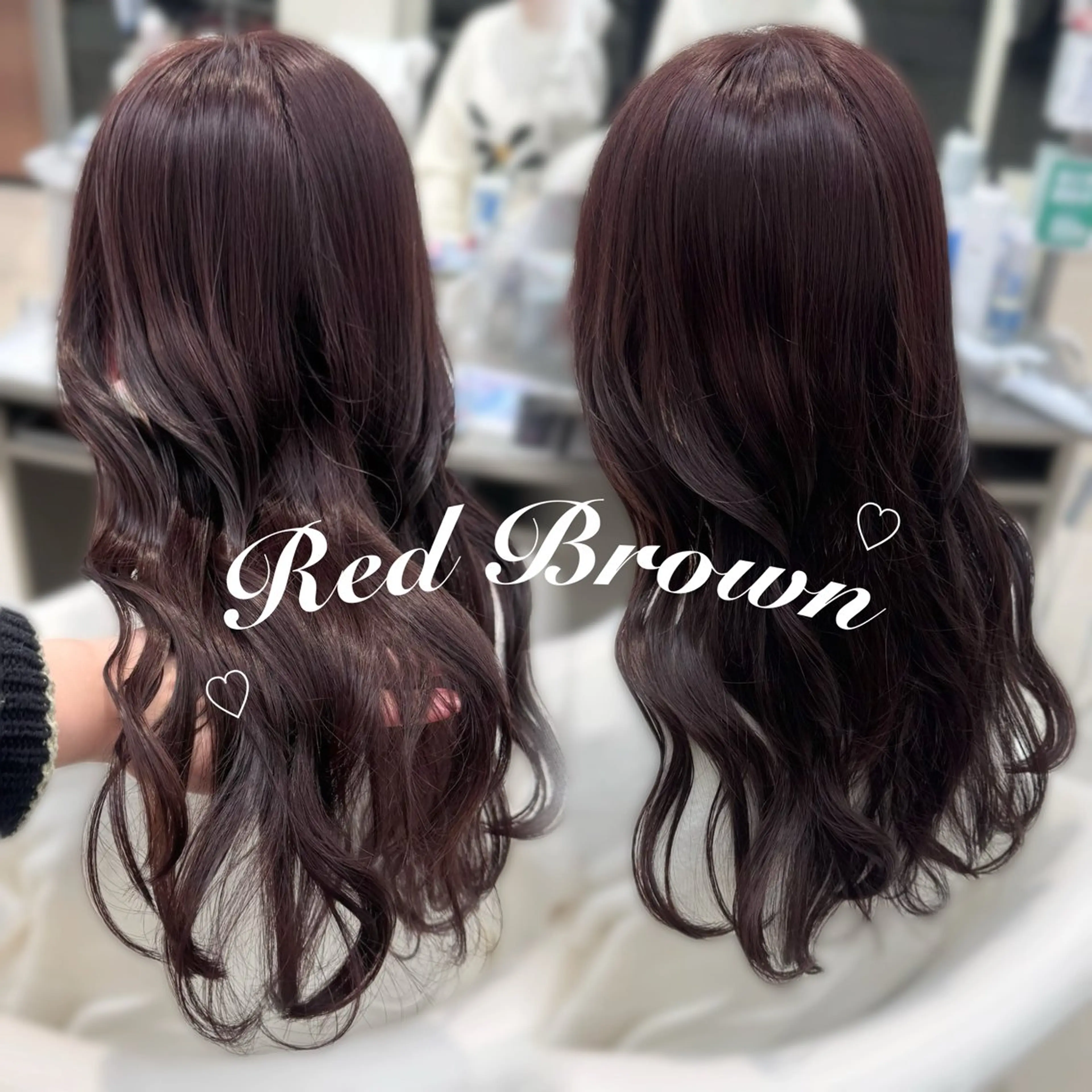 ロング カラー ヘアカラー 暖色カラー🎀🎶 田辺 樹里のヘアスタイル