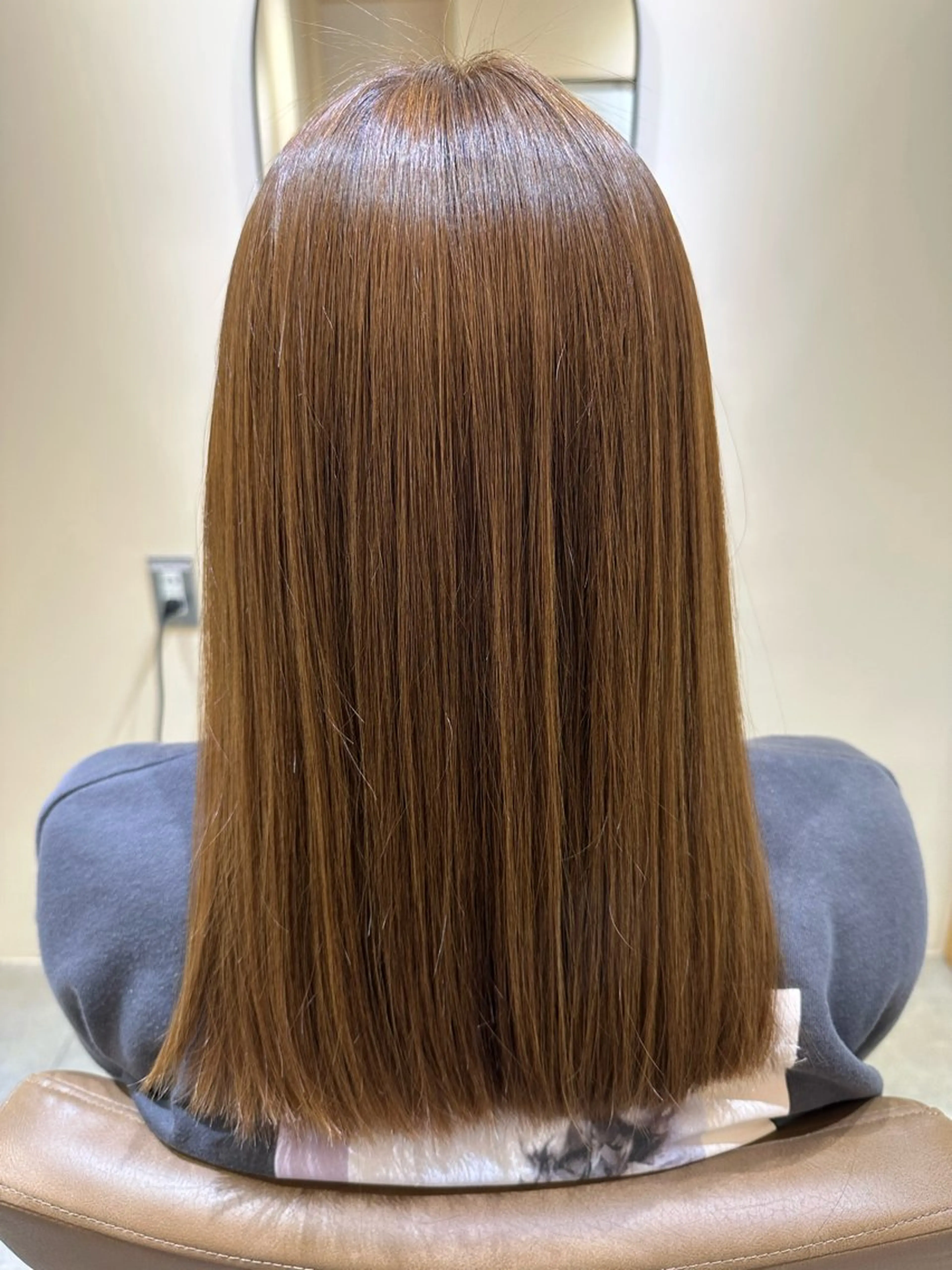 セミロング カット 縮毛矯正 Zina川口店所属・౨ৎ︎Zina 川口 KIRARI౨ৎのヘアスタイル