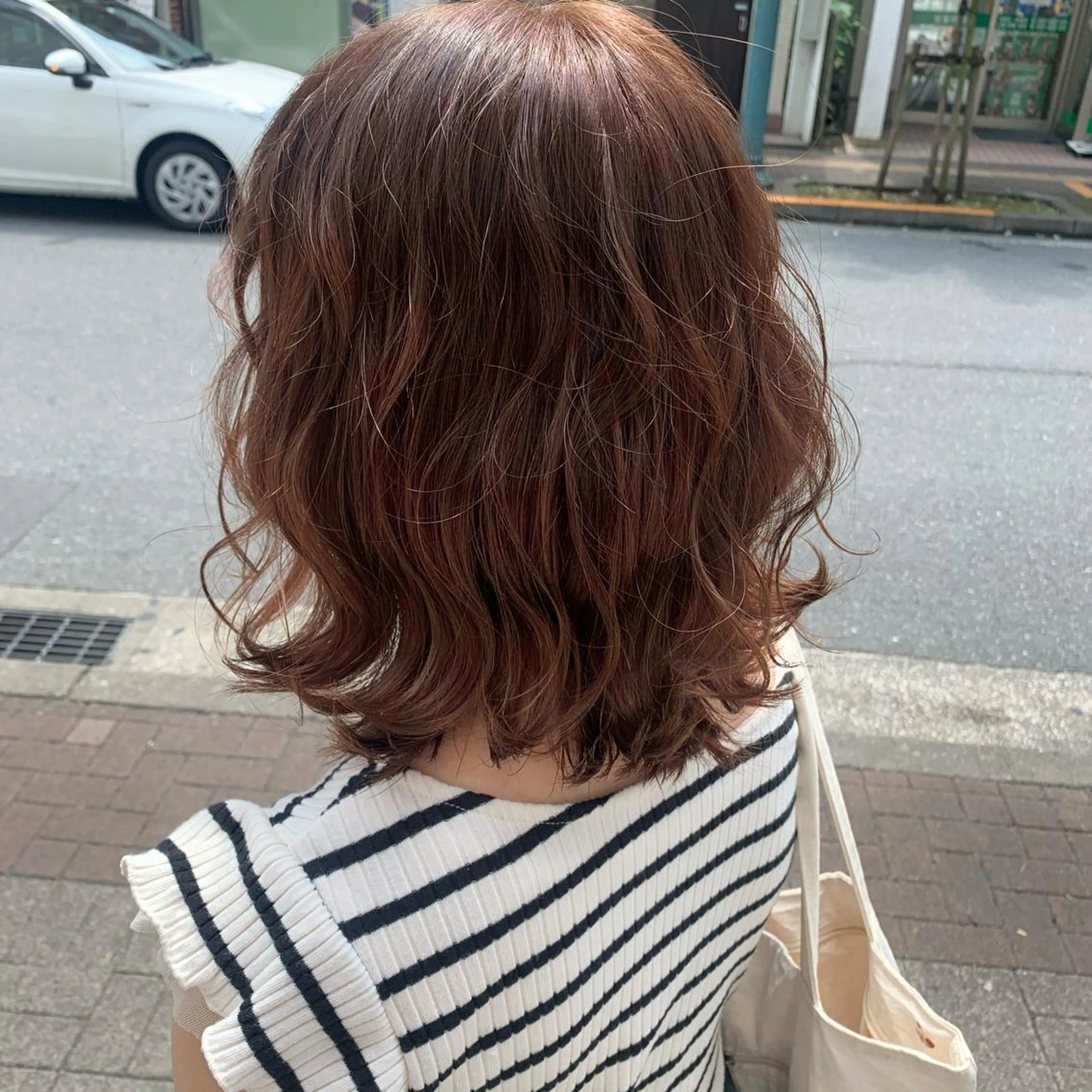 ミディアム ヘアカラー 韓国ヘア🦋 MIYUのヘアスタイル