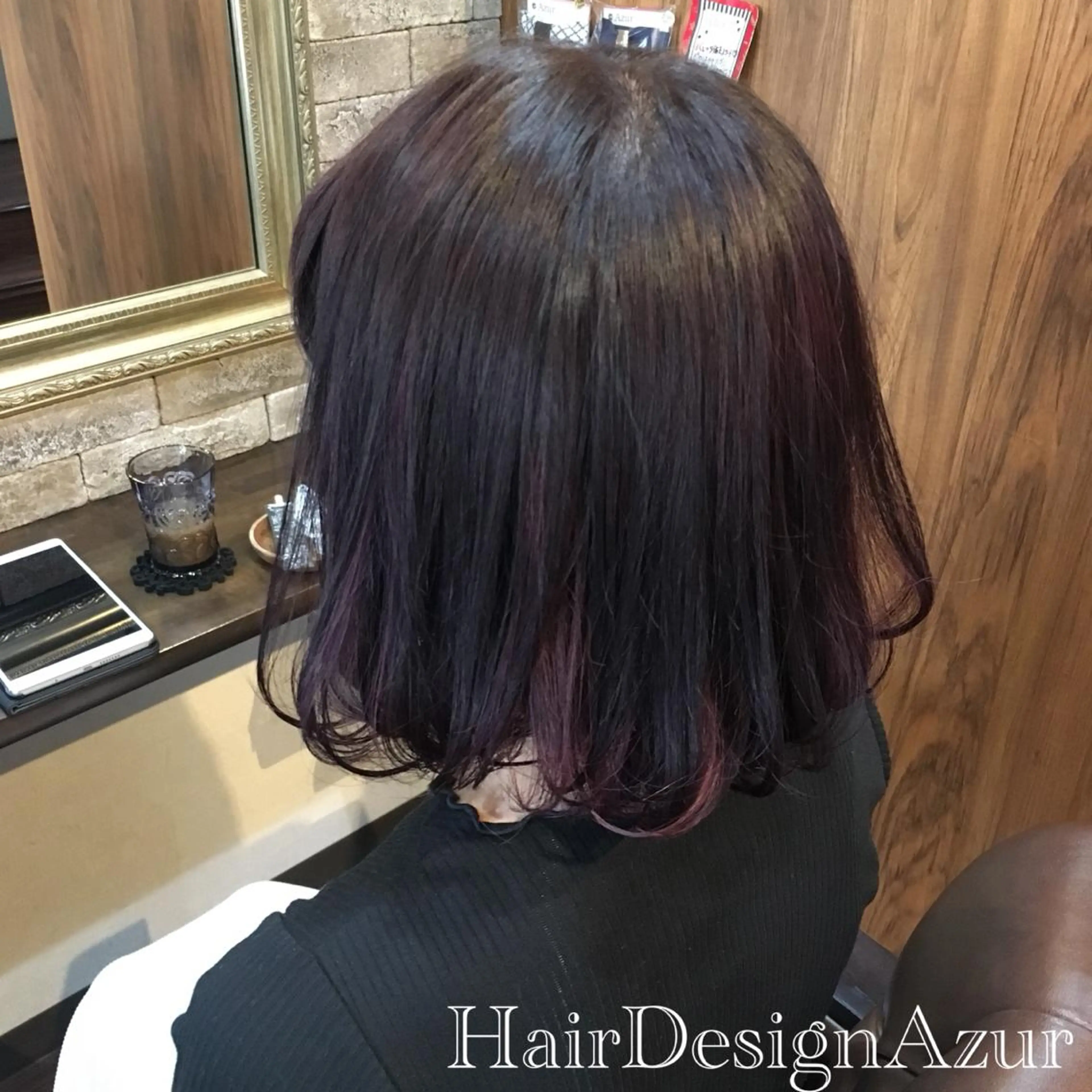ミディアム カラー HairDesign Azurのヘアスタイル