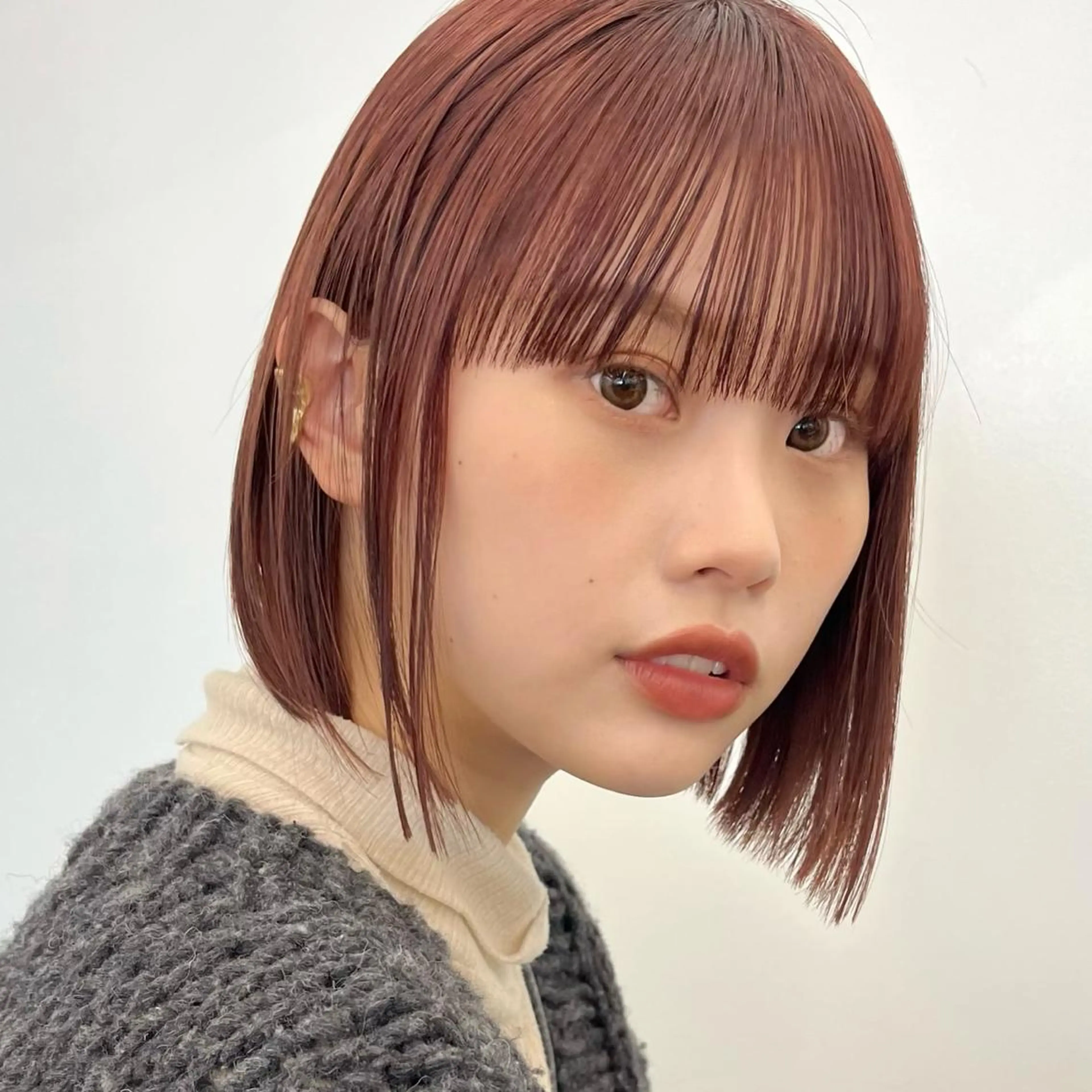 ショート カラー 暖色/艶髪/ボブ/ ショート/Ayaのヘアスタイル