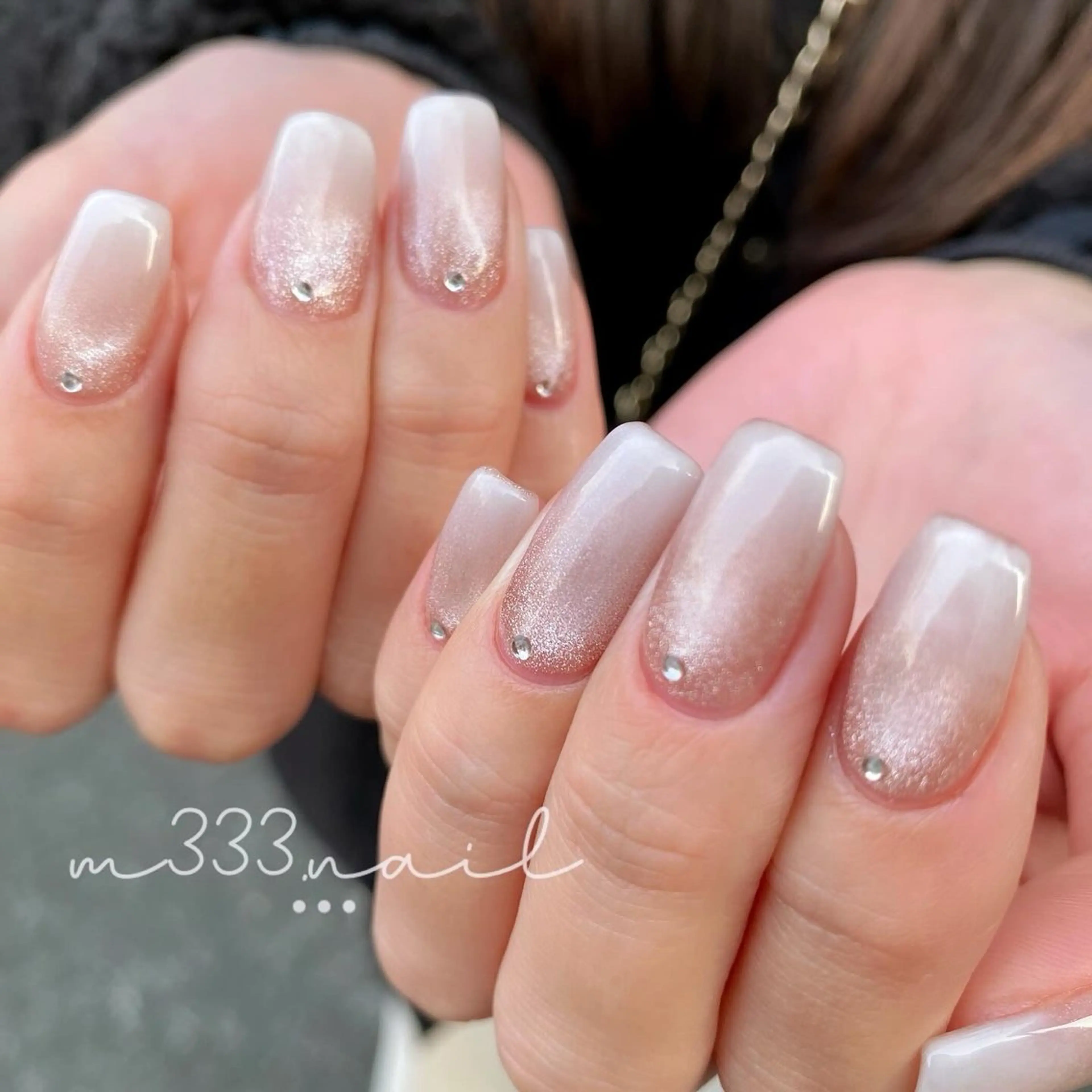 ネイル グラデーション マグネットネイル ハンドネイル hair  MILE.所属・MILE. mukonosouのネイルデザイン