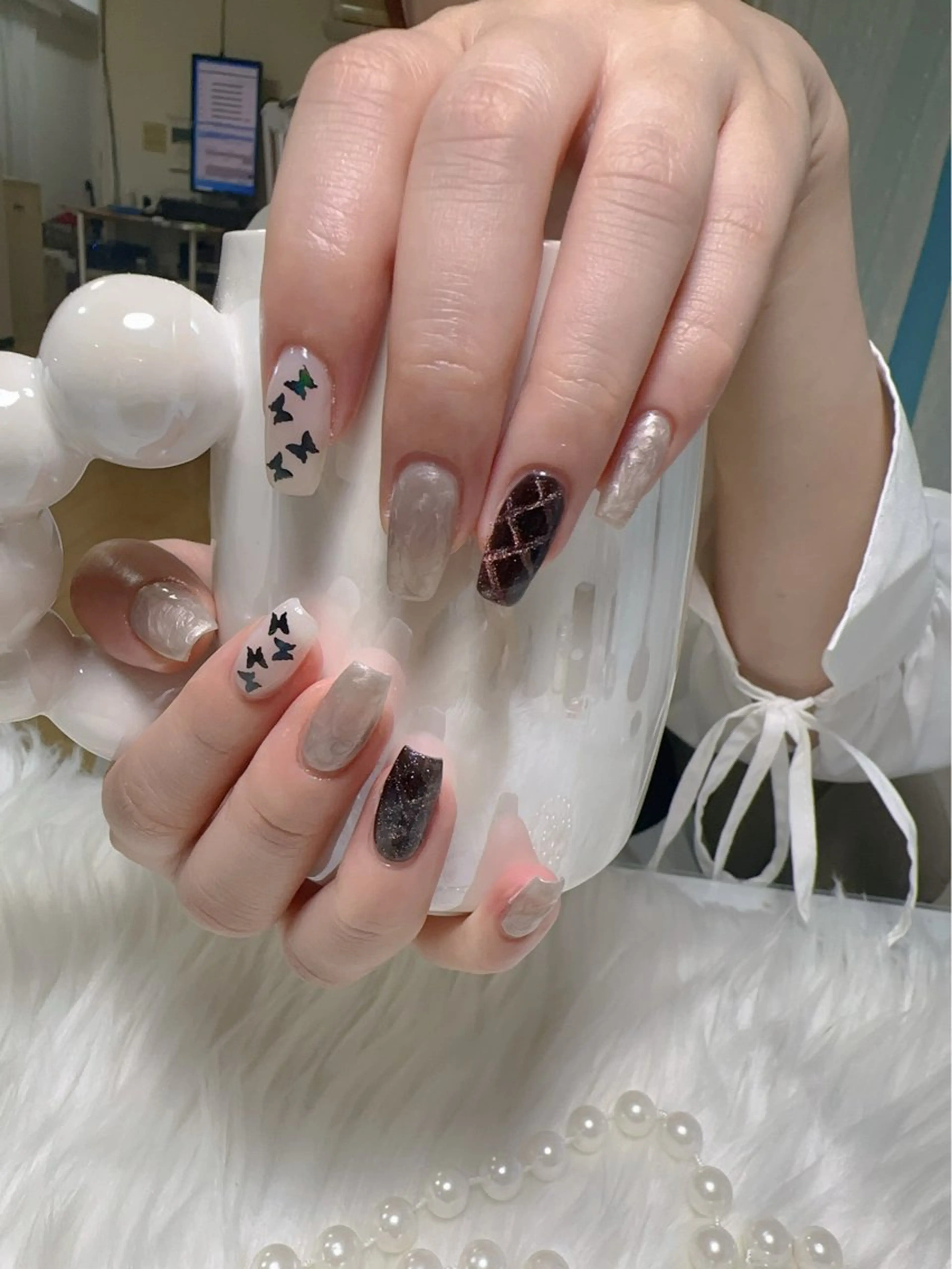 ネイル ハンドネイル ハンドケア さくら💮💮 【オフ無料】のネイルデザイン