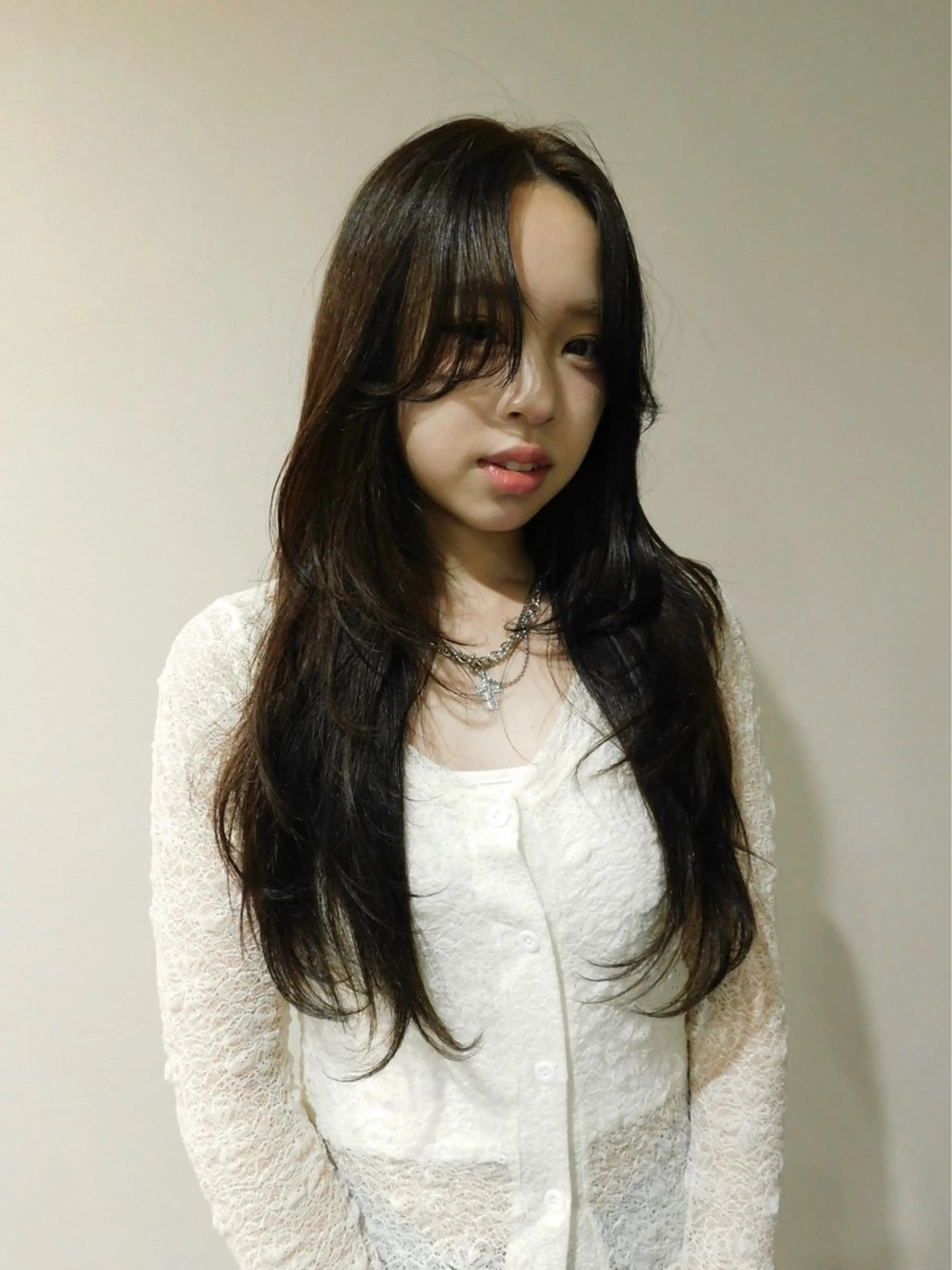 ロング カラー カット neneka レイヤーカット🍀のヘアスタイル