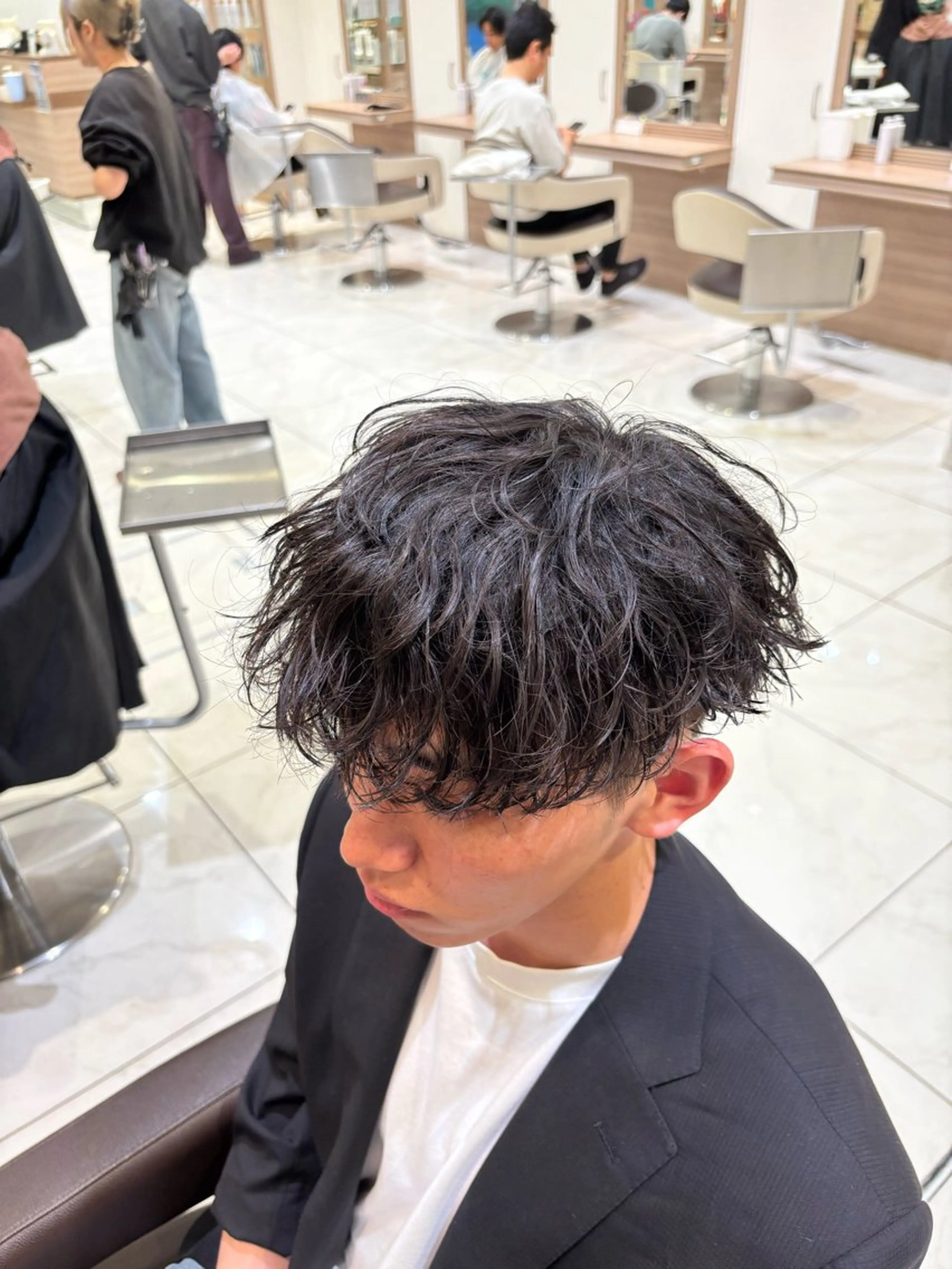 パーマ メンズ カット パーマ メンズ／パーマ 山本侑平のヘアスタイル