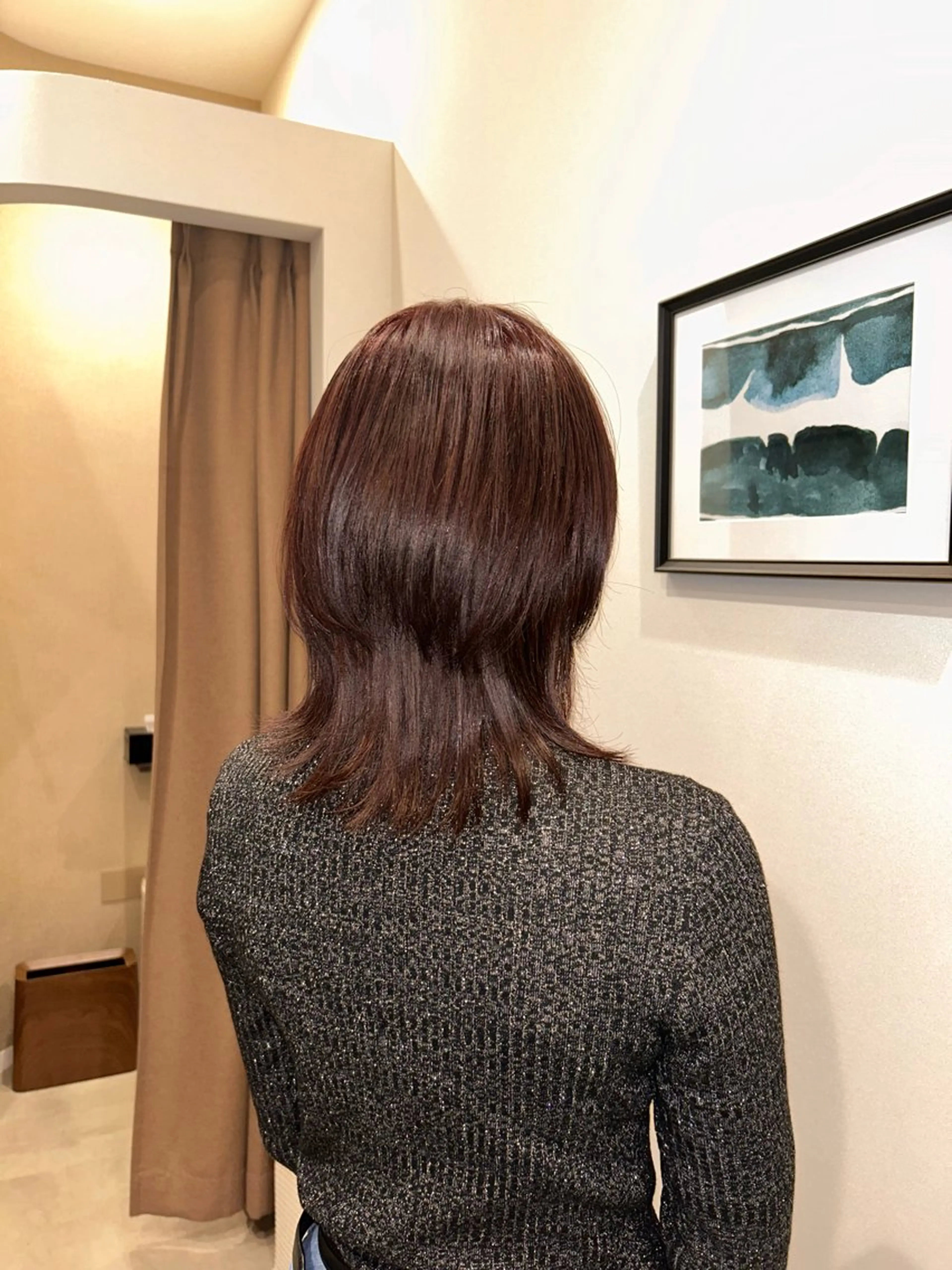 ミディアム ウルフカット 無料カットカラー／ モデル募集💈市川春のヘアスタイル