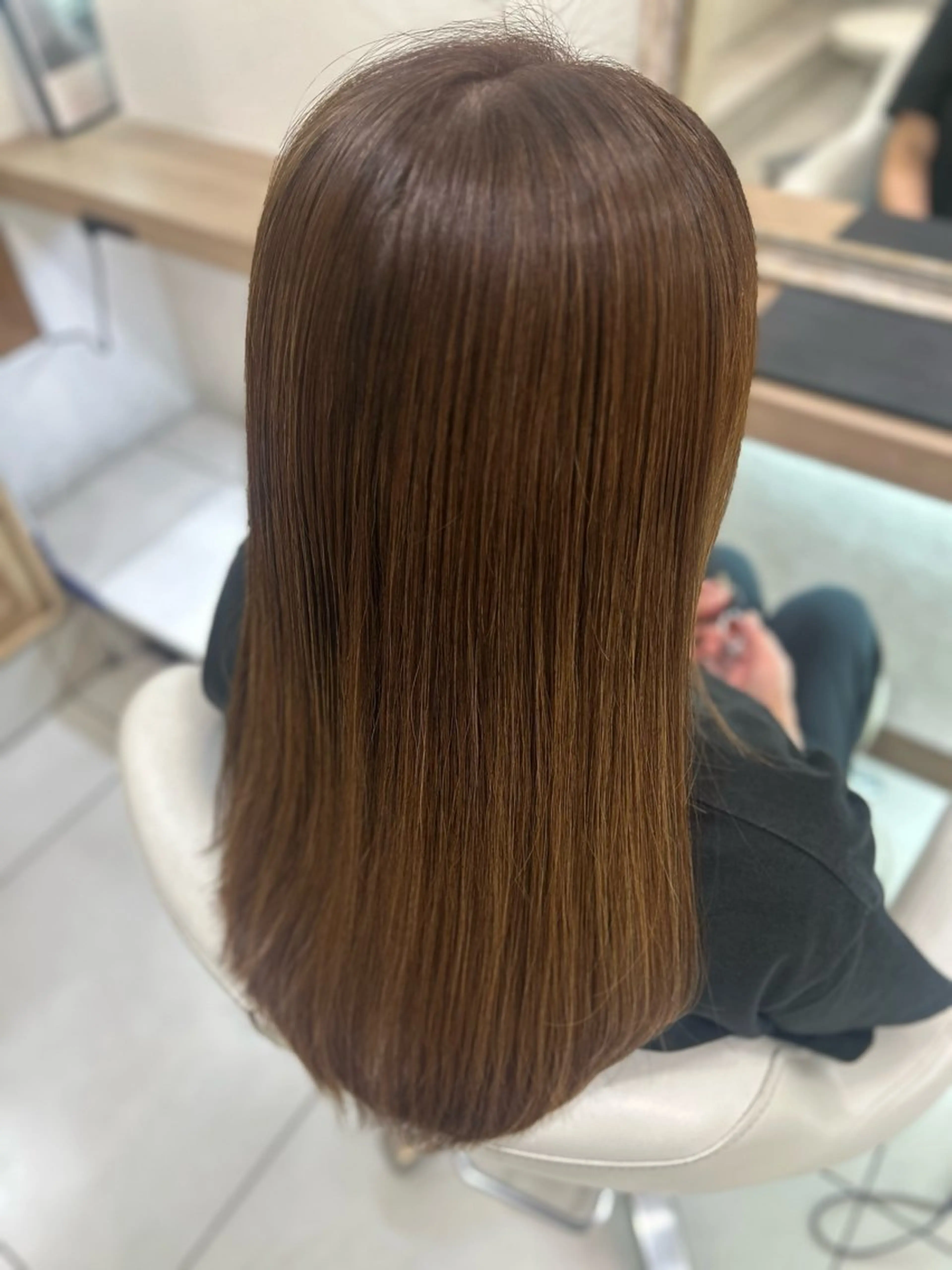 ロング カラー ヘアカラー トリートメント 髪質改善/縮毛矯正 ササキナツミのヘアスタイル