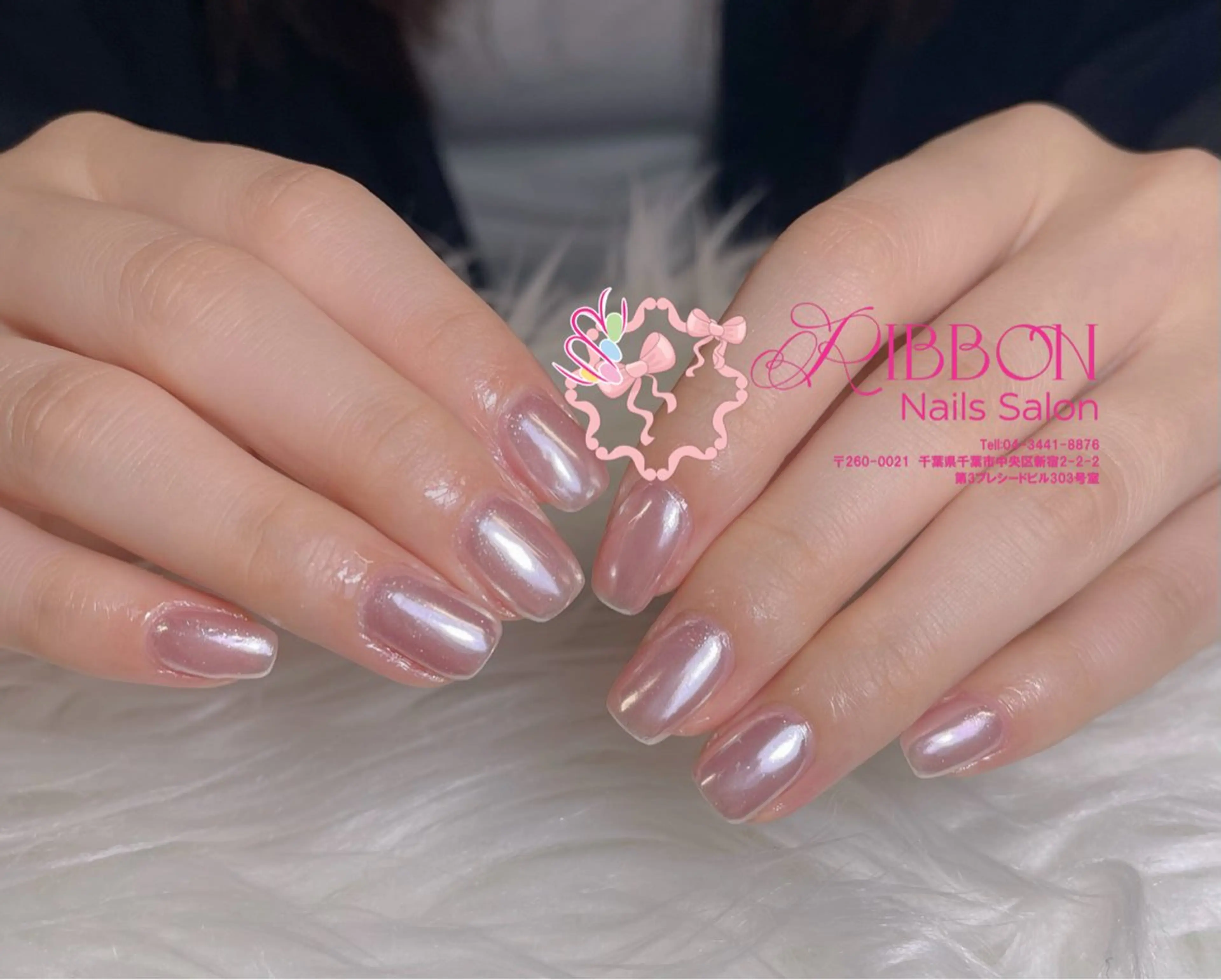 ネイル フレンチネイル ジェルネイル マグネットネイル 持ち込み ニュアンスネイル ハンドネイル Ribbonnail salonのネイルデザイン