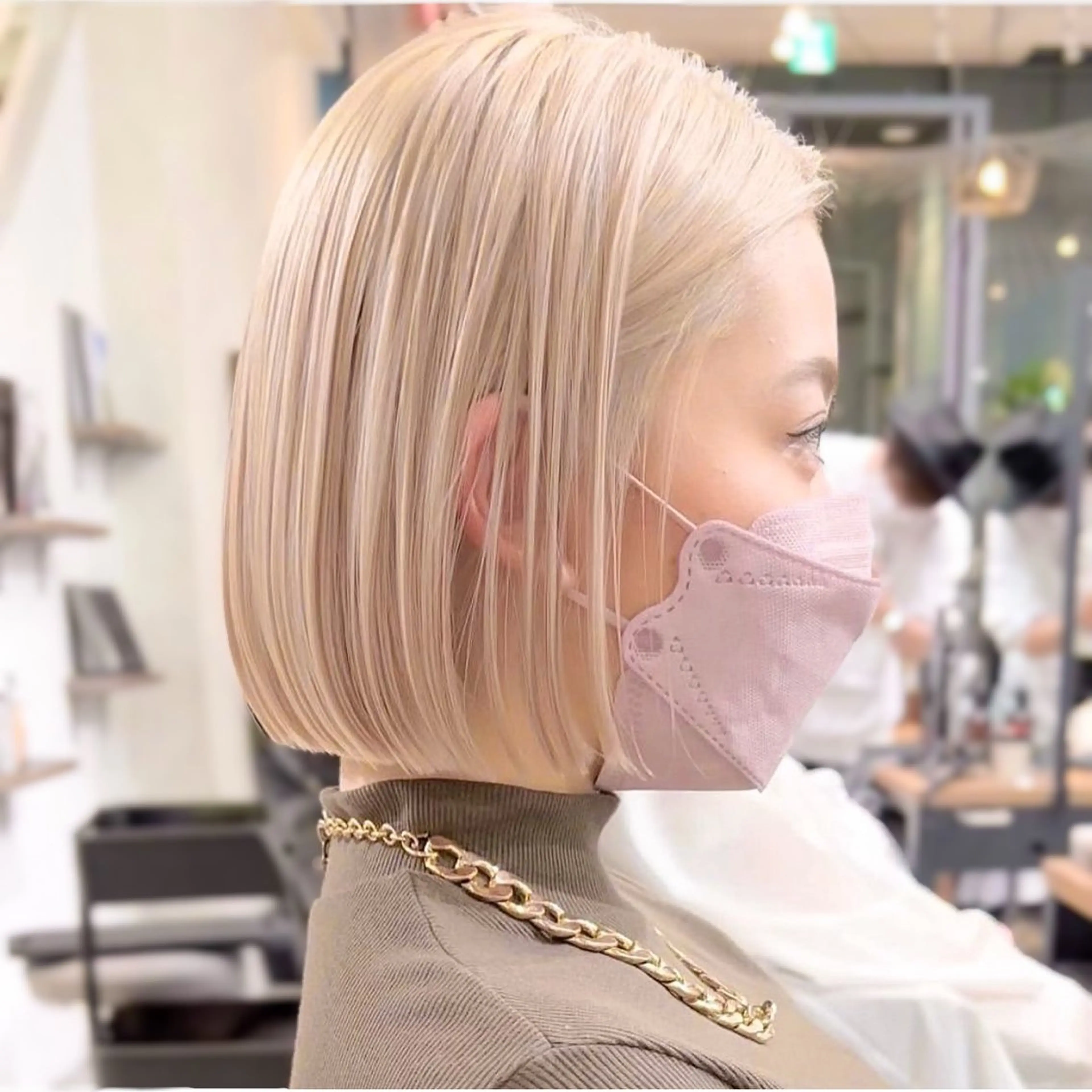 ショート 🎀暖色カラー‪ ピンクカラー🌷みゆのヘアスタイル