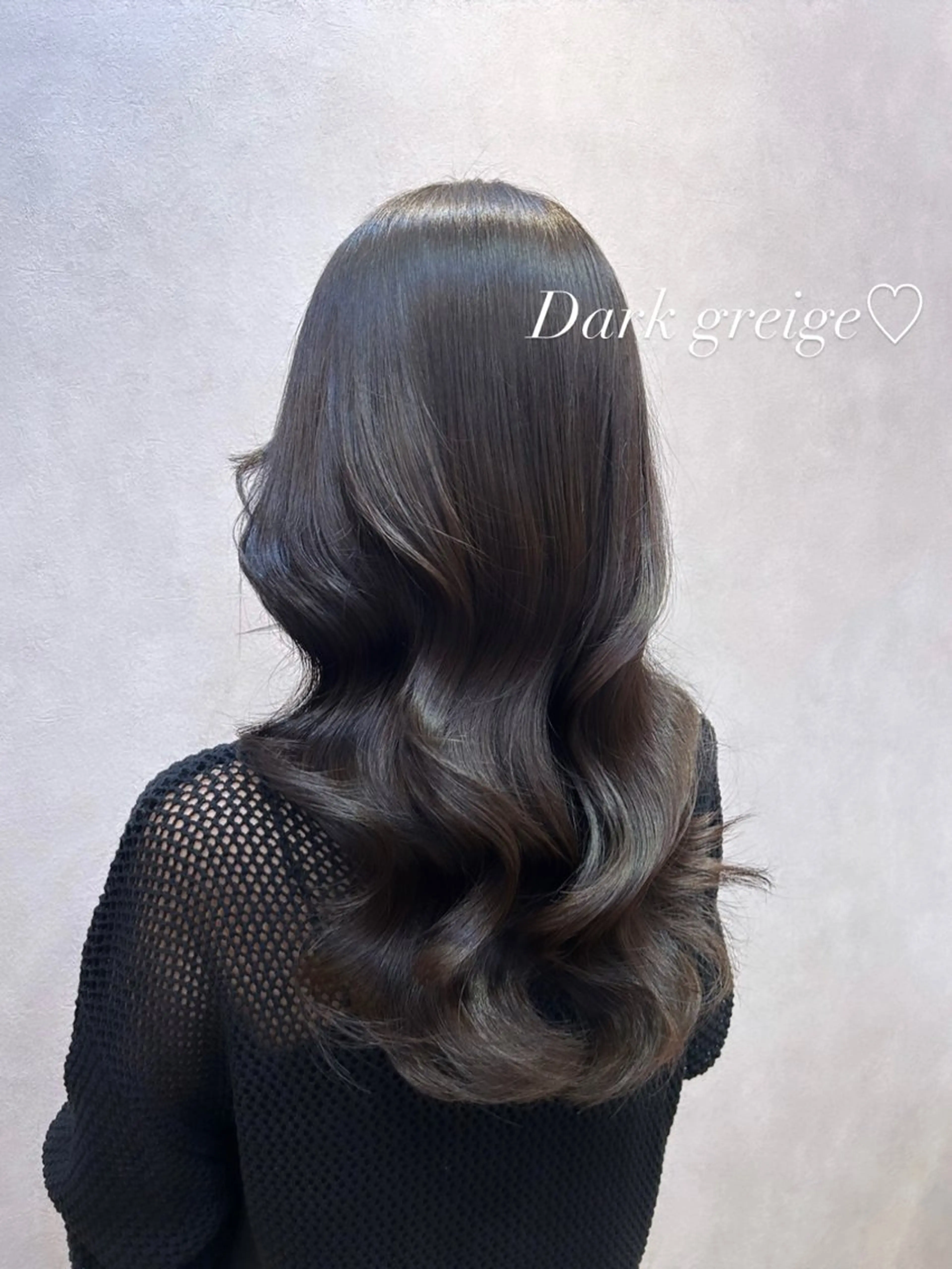 セミロング カラー ヘアアレンジ アッシュ 黒髪 ブルーカラー ブルーブラック 透明感カラー 🩷韓国ヘア/ミディ アム🩷Maikaのヘアスタイル