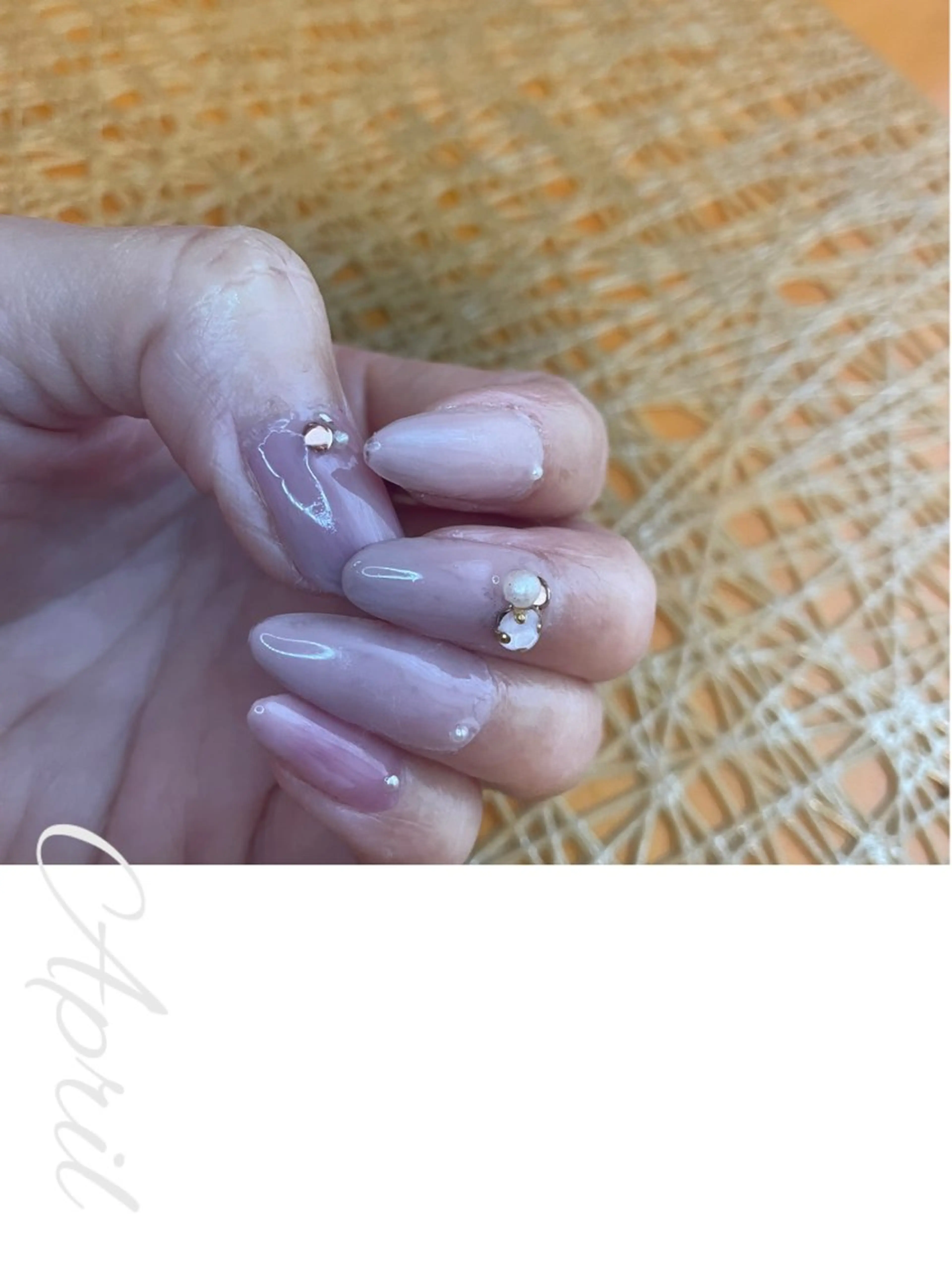 ネイル ジェルネイル オフィスネイル ピンク シンプルネイル NAIL★M 真紀のネイルデザイン