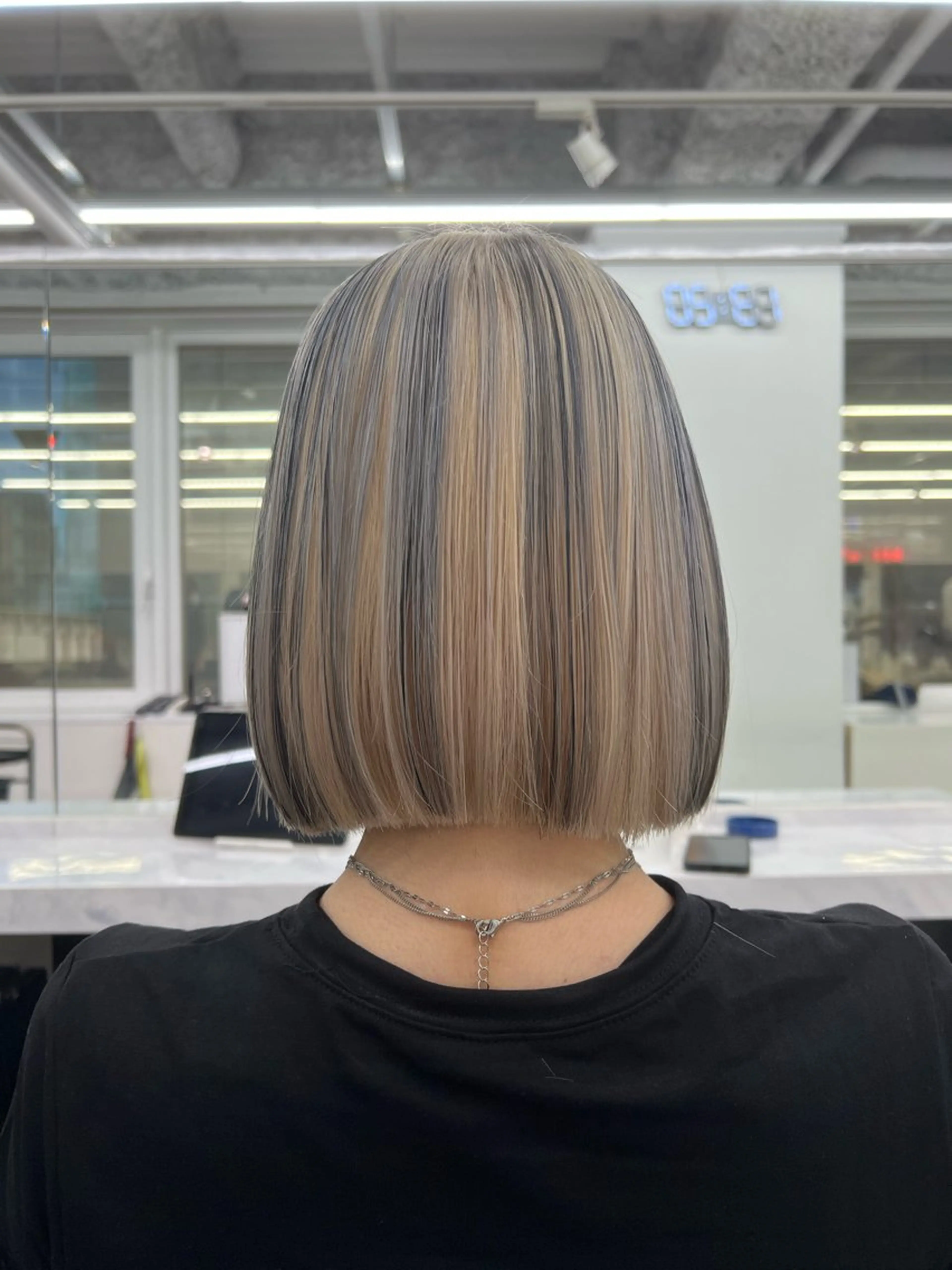 カラー ブロンド ボブ ヘアカラー プルエクステ 🖤MIYUのヘアスタイル