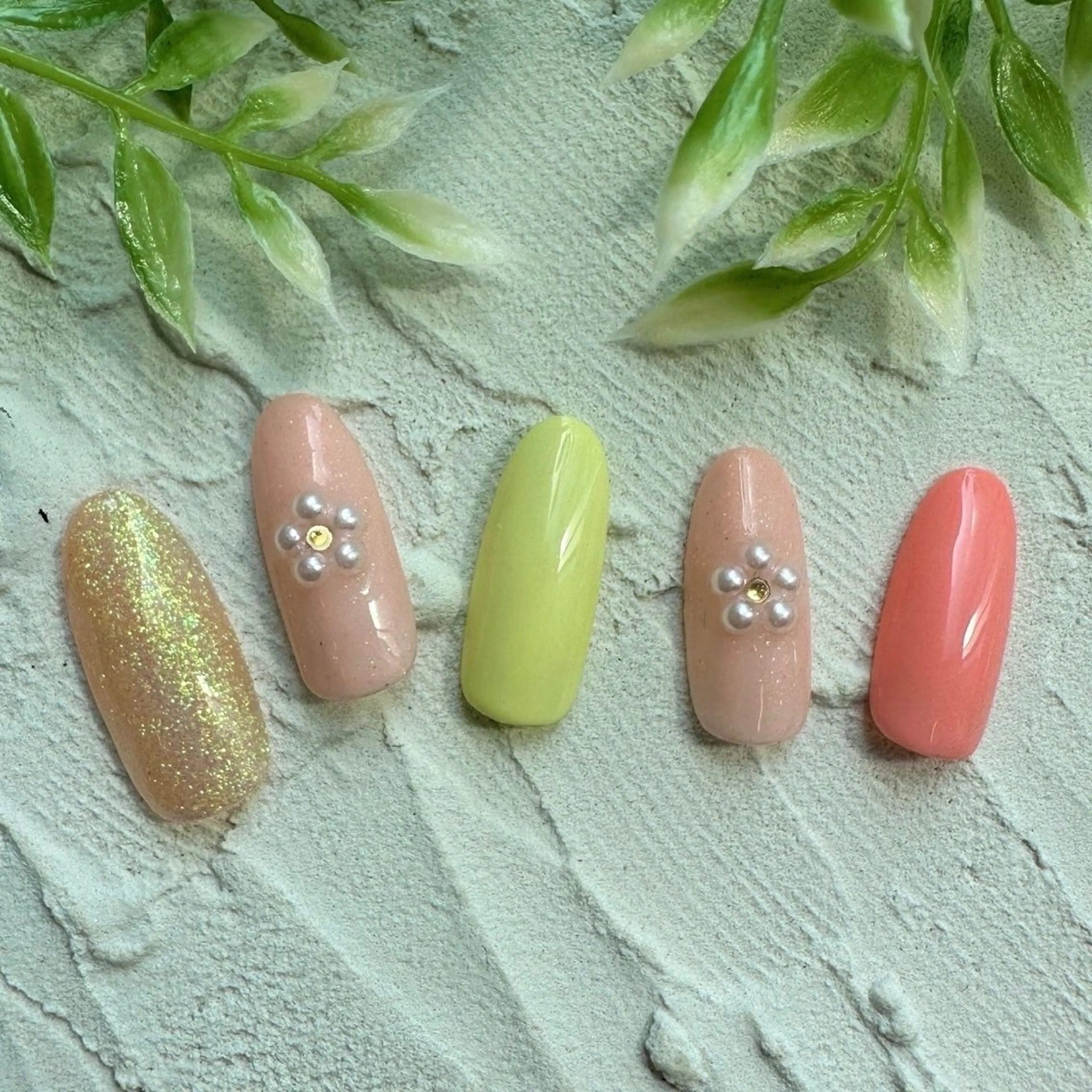 ネイル ⭐︎休業中の練習⭐︎ JNA認定講師髙橋のネイルデザイン