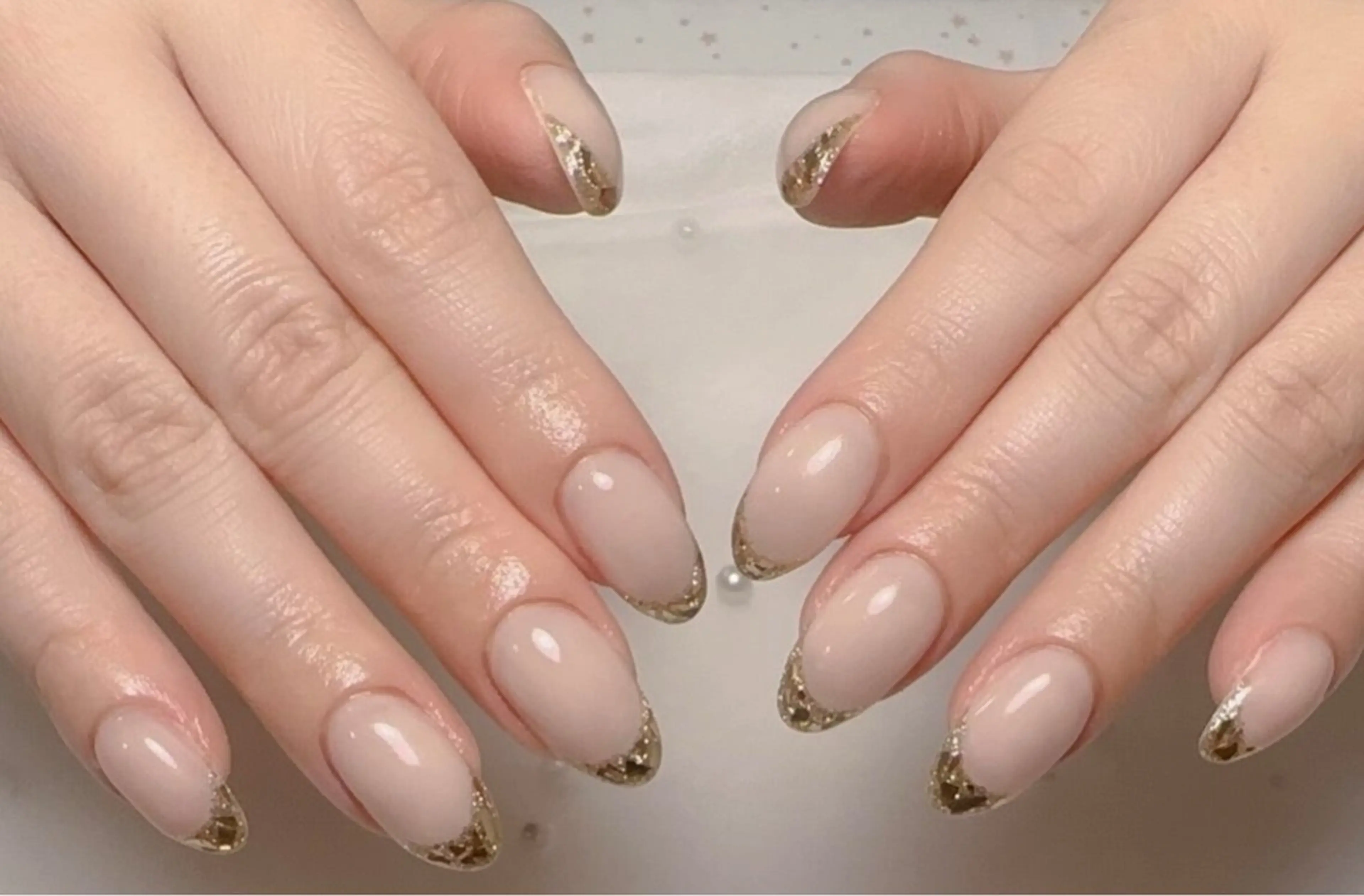 ネイル アートネイル フレンチネイル ジェルネイル グラデーション 韓国ネイル 村中 ハナのネイルデザイン