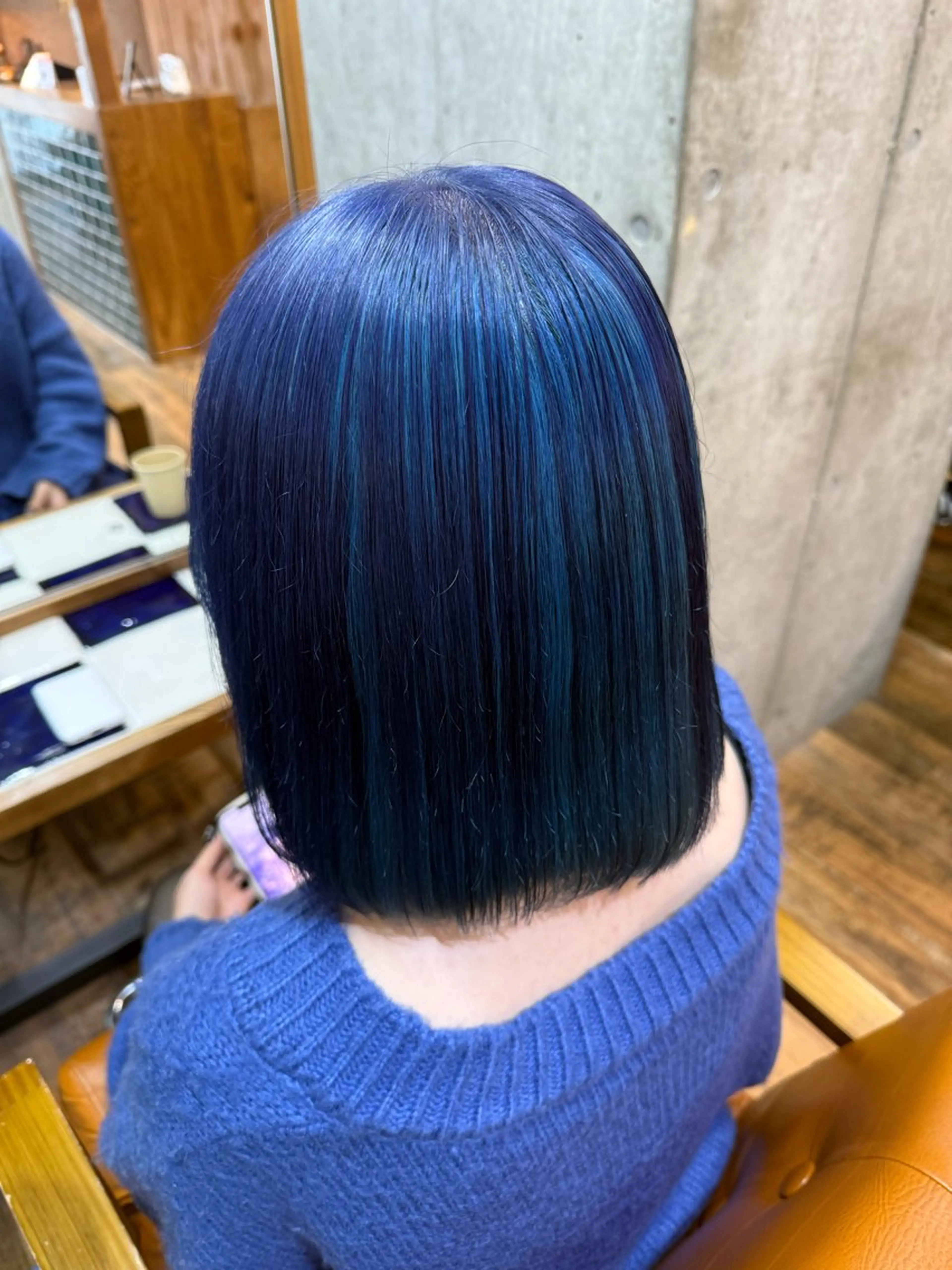 ミディアム カラー ヘアアレンジ カット ヘアカラー トリートメント ヘアセット 💞艶カラー/ ブリーチ💞ユウカのヘアスタイル