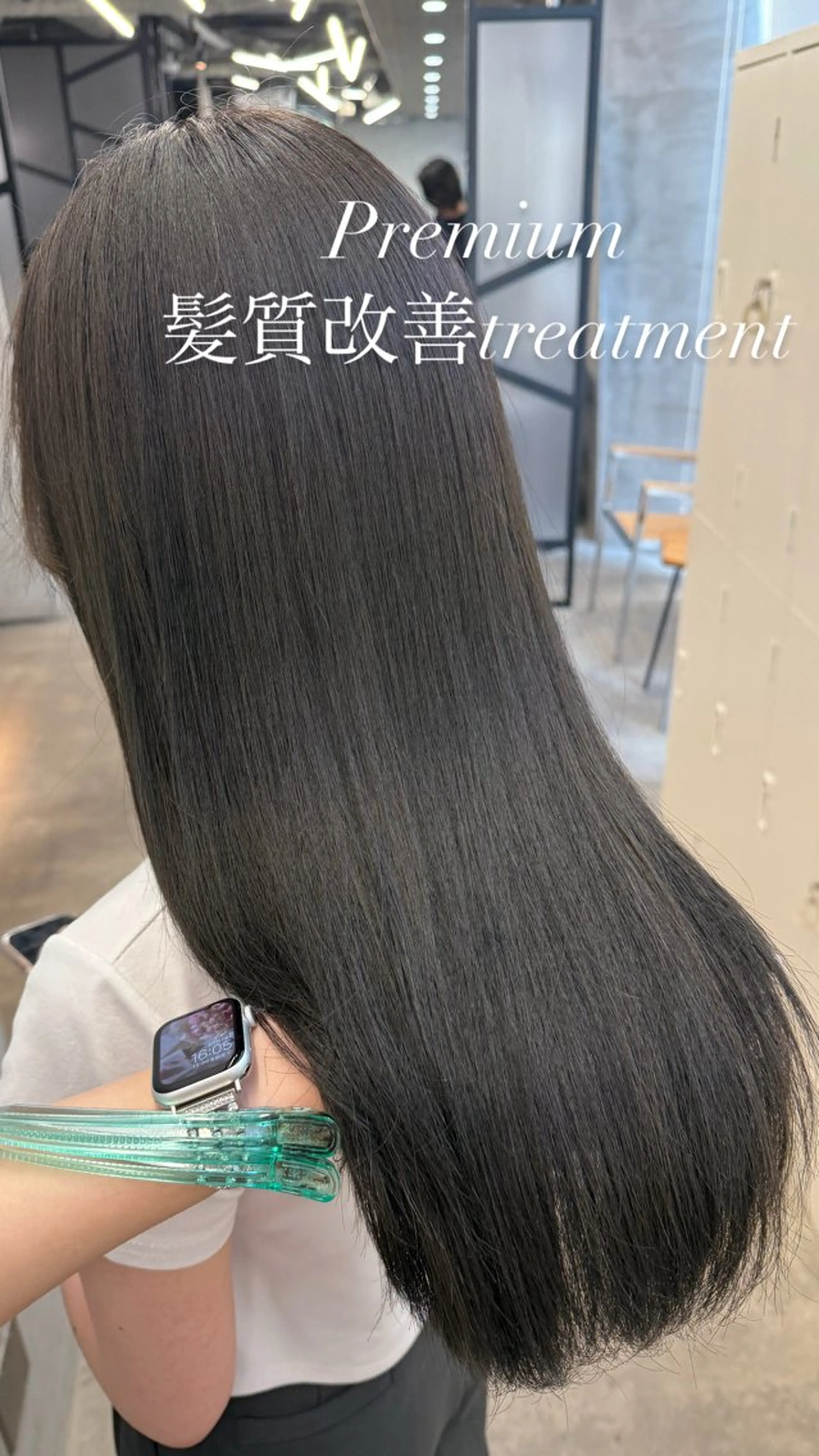 ロング カット 縮毛矯正 🫧赤み消しカラー nanami🫧のヘアスタイル