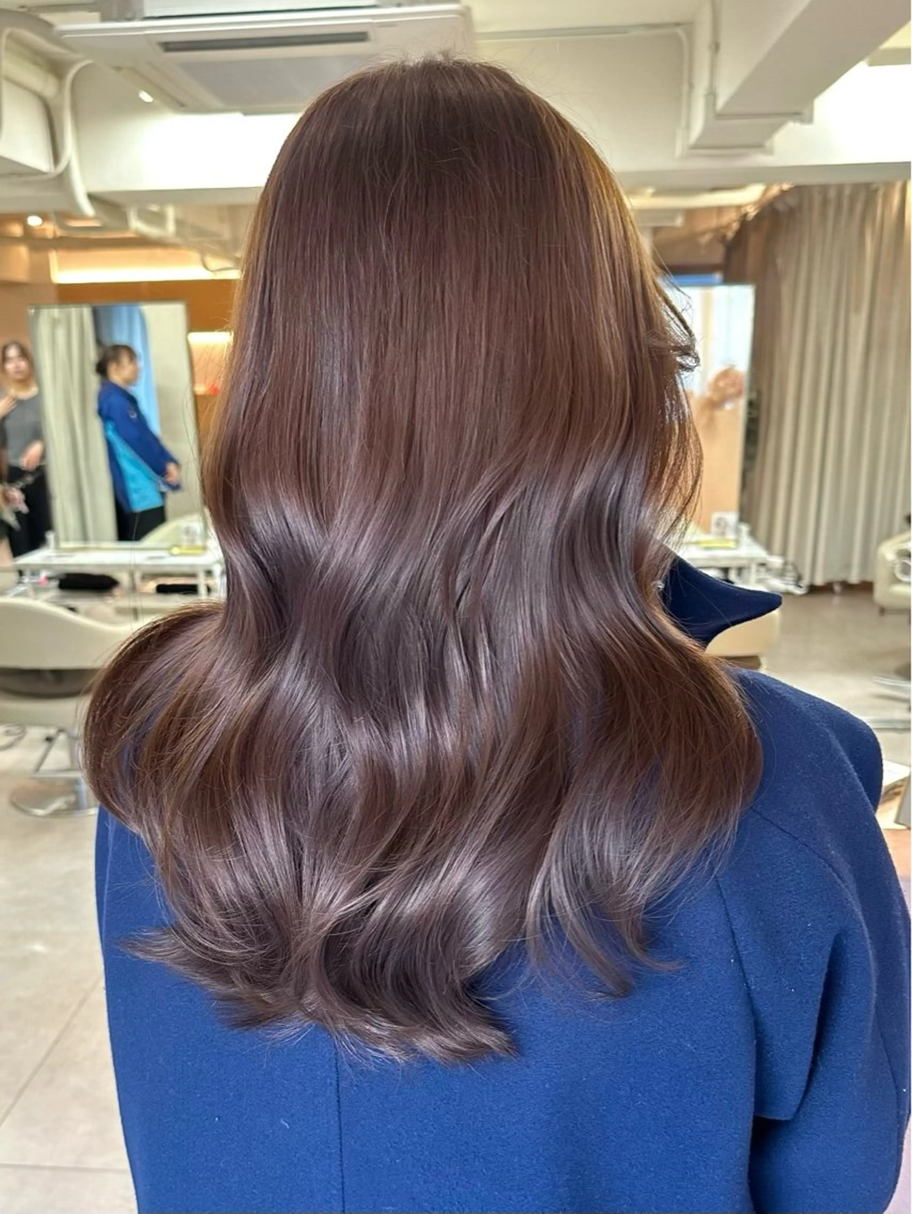 ロング カラー レイヤーカット ヘアカラー 韓国ヘア🦢🖤 Sayumiのヘアスタイル