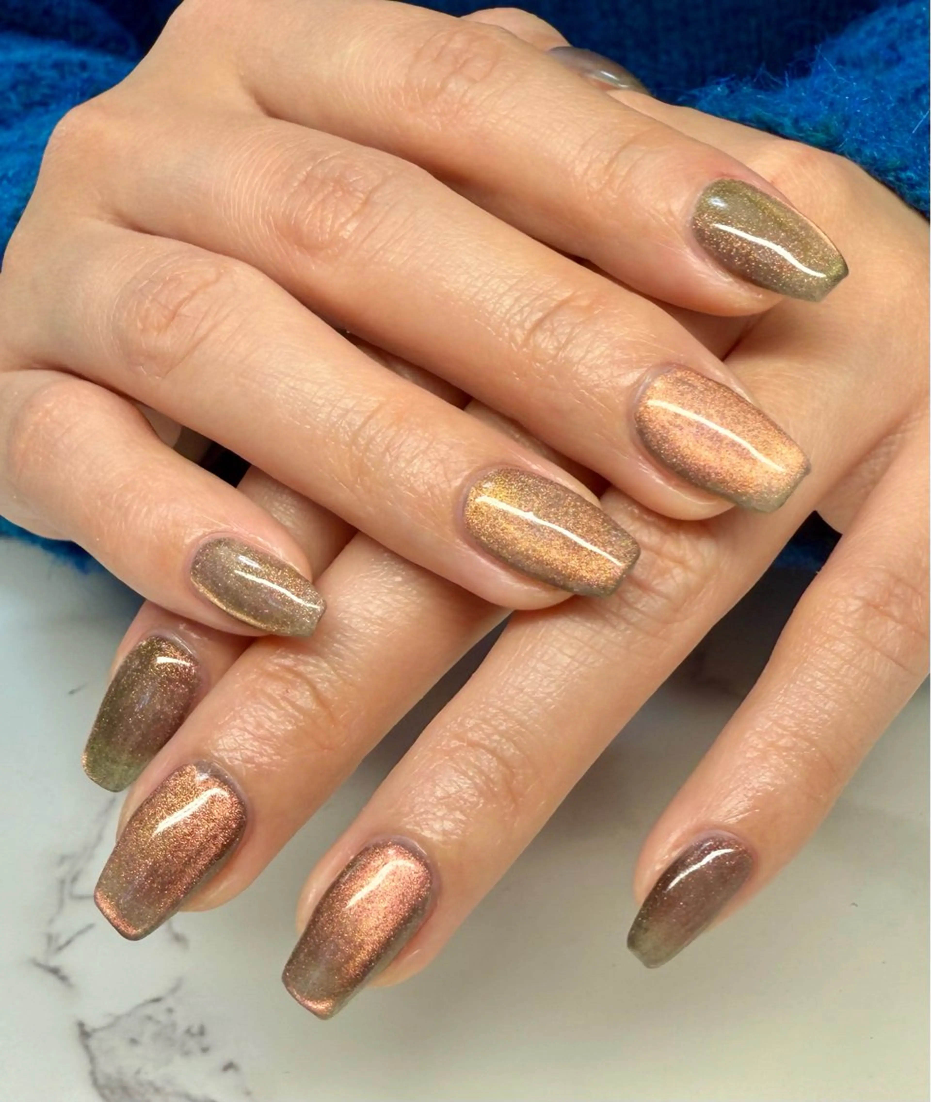 ネイル アートネイル チークネイル フレンチネイル キラキラネイル ラメ(グリッター) M.N_ nailのネイルデザイン