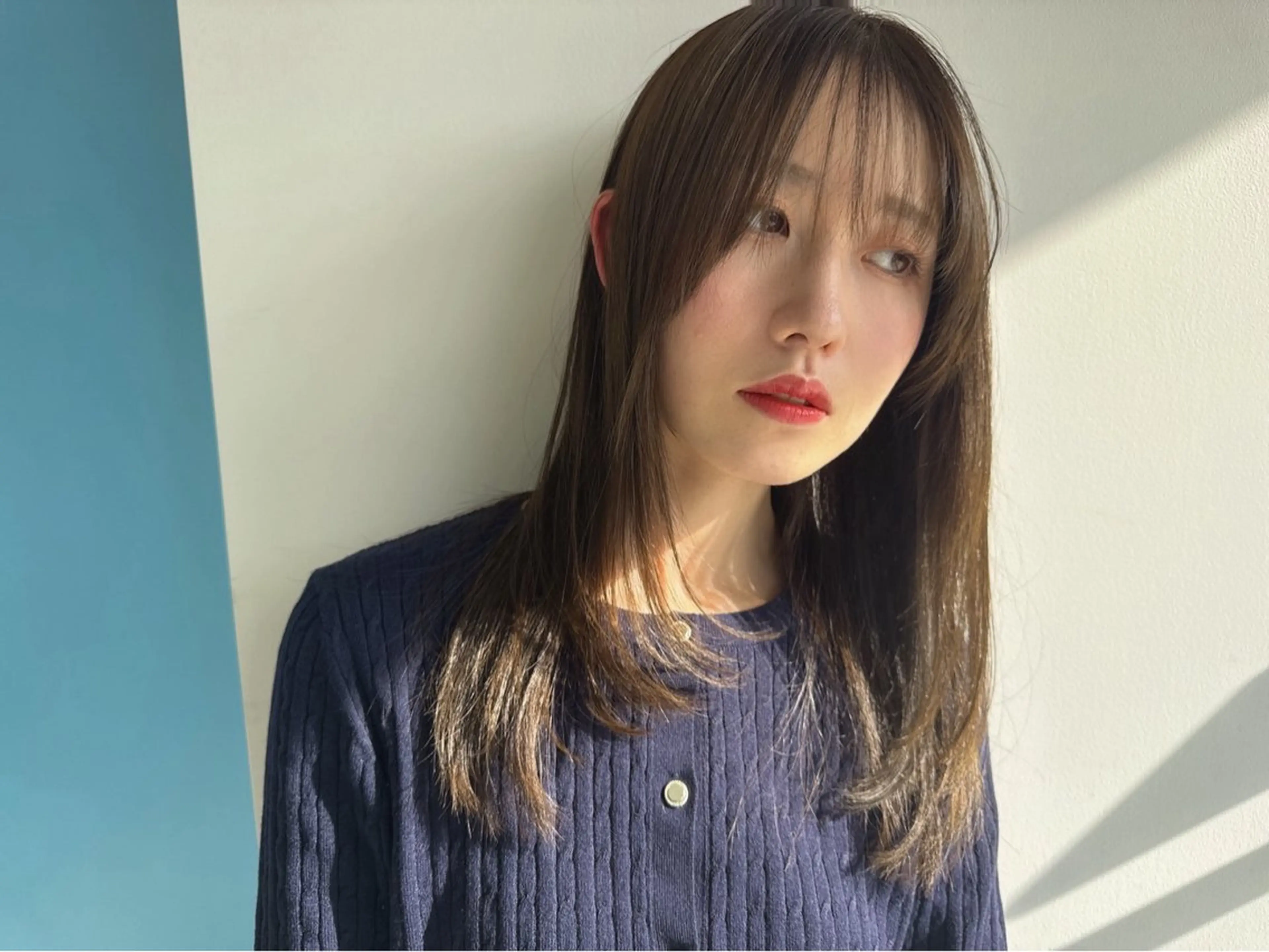 セミロング カラー oasis-un所属・oasis un アンドウチヒロのヘアスタイル