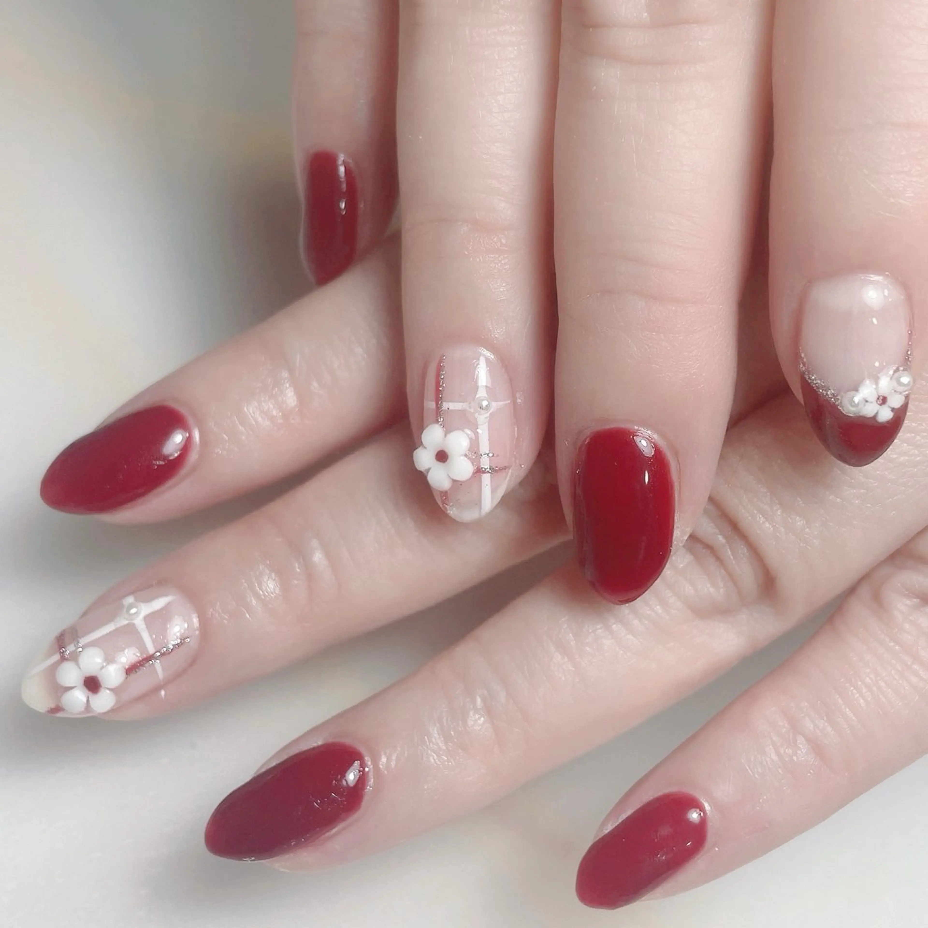 ネイル アートネイル フレンチネイル ジェルネイル グラデーション 韓国ネイル ハンドネイル 久保田 マリコのネイルデザイン