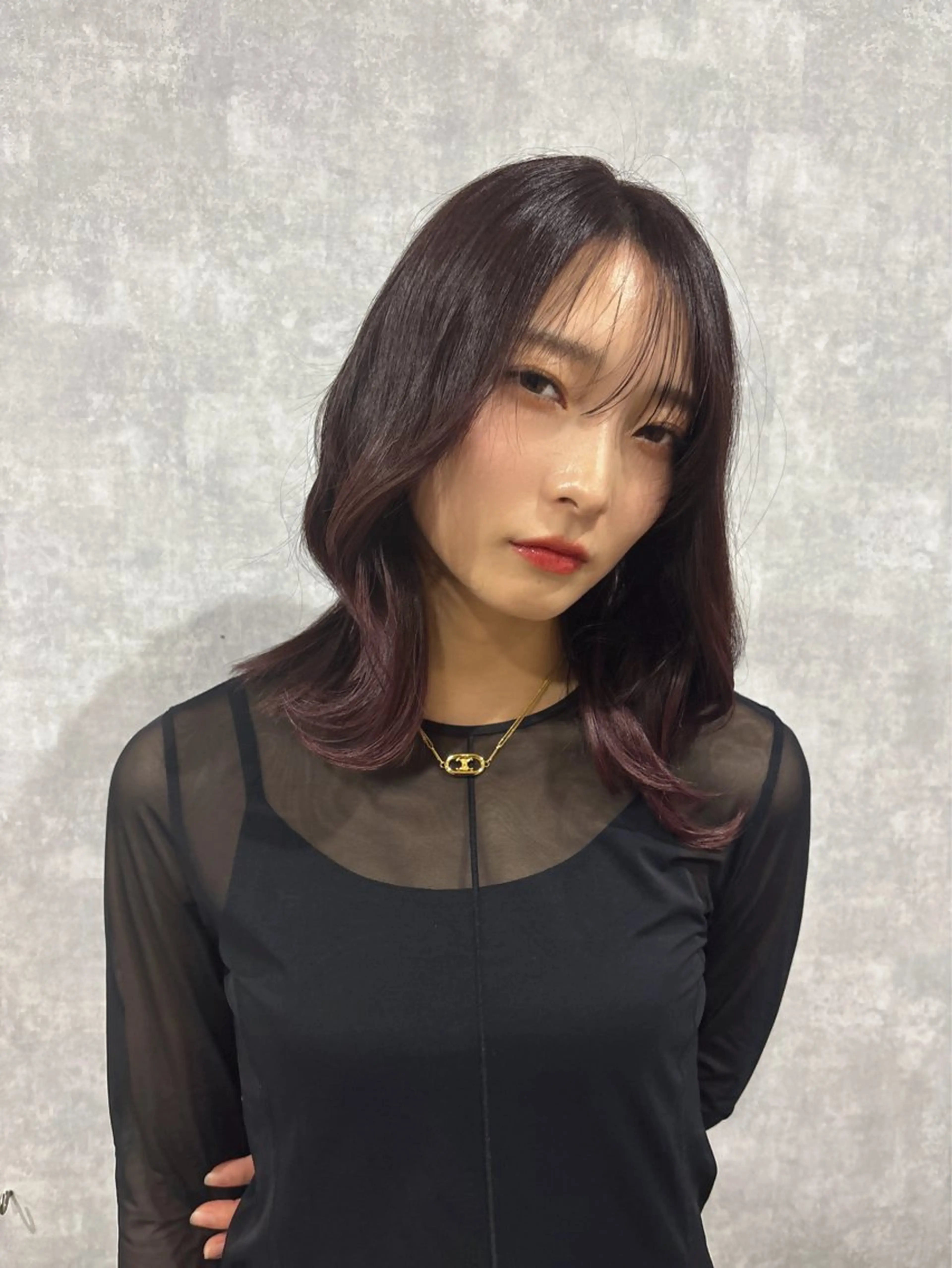 カラー La fith hair ray 札幌店所属・顔まわり/W カラー/リョウのヘアスタイル