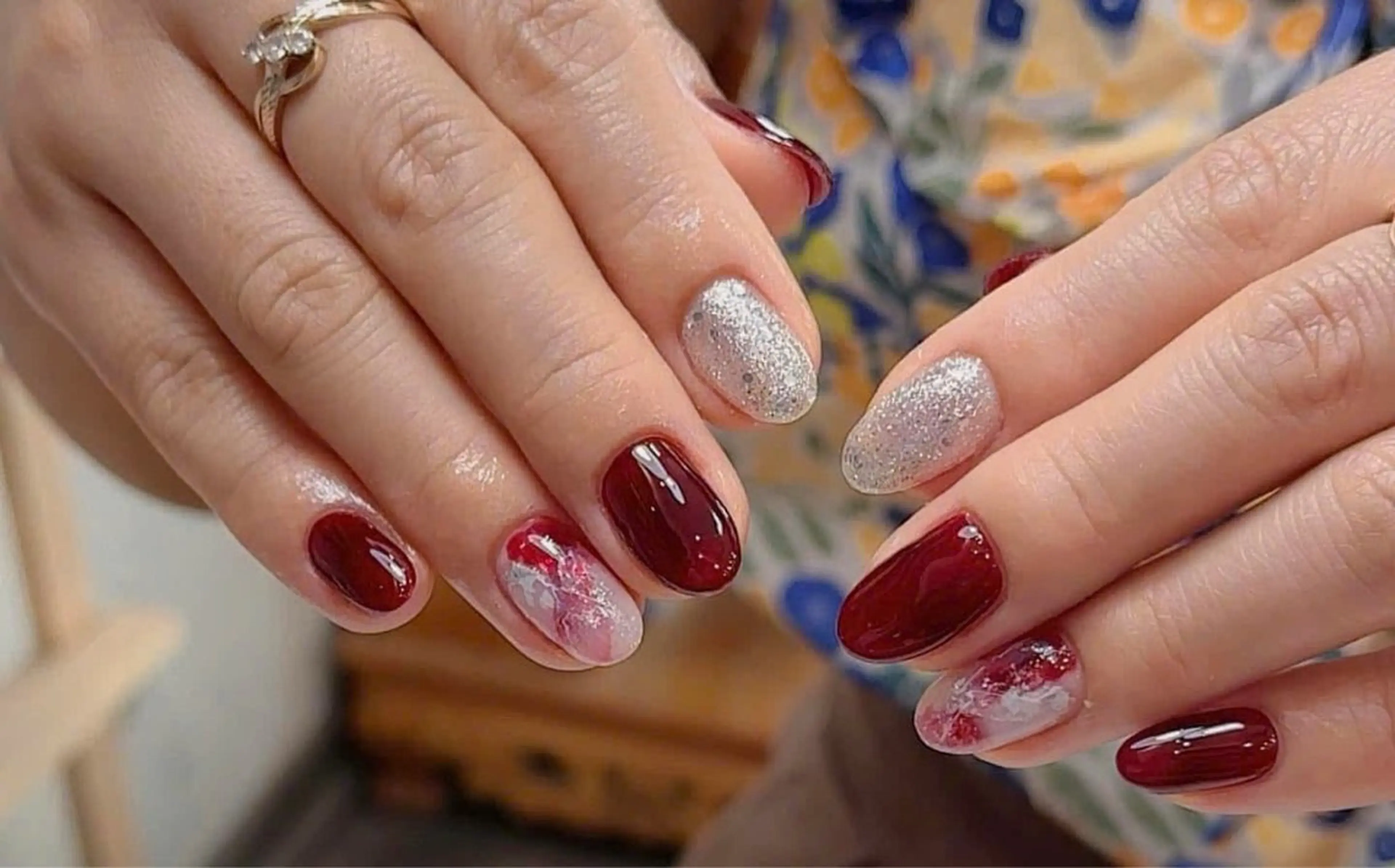 ネイル フレンチネイル ジェルネイル ガラスフレンチ 韓国ネイル マグネットネイル ハンドネイル Minette Nailのネイルデザイン