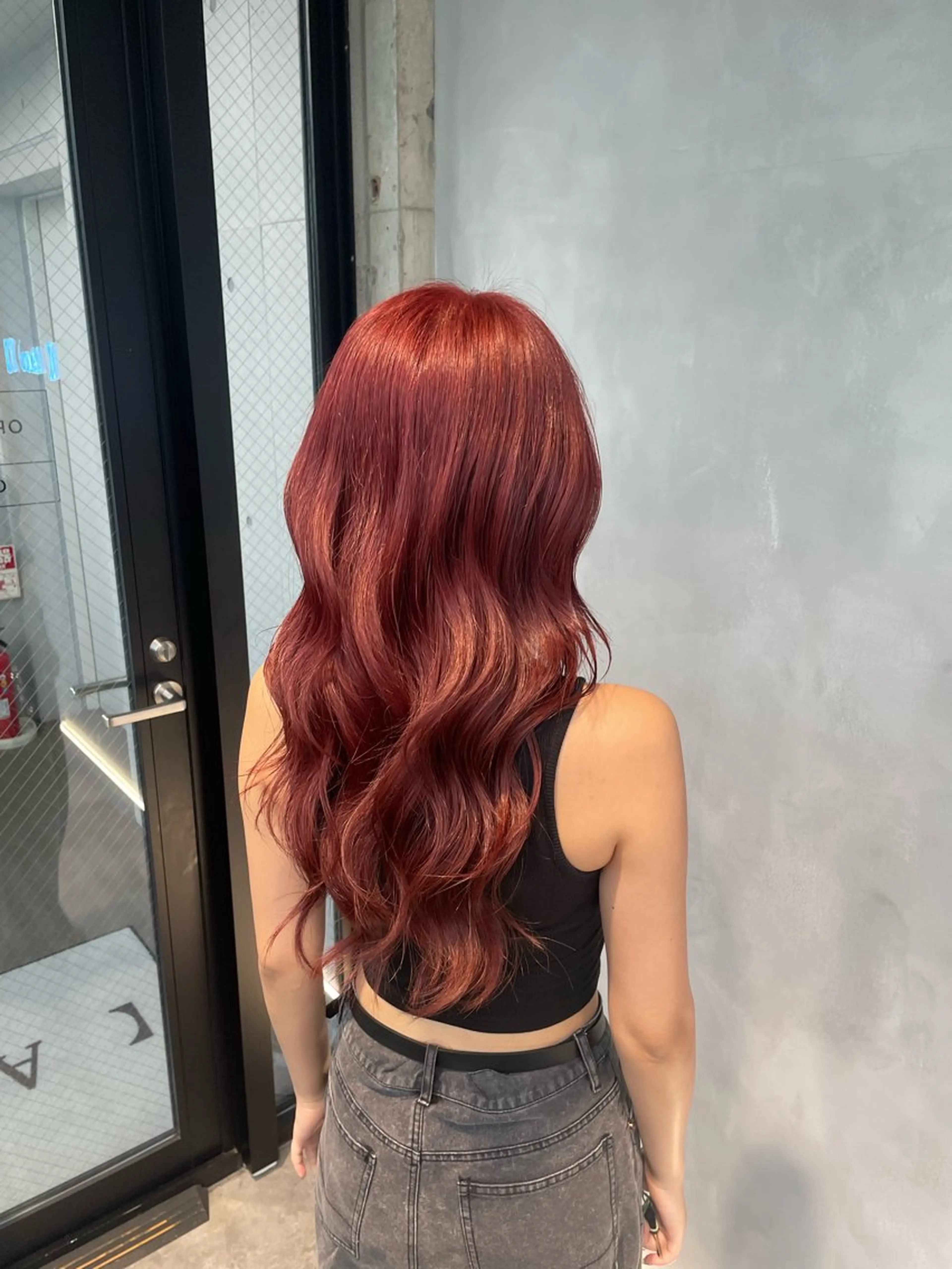 ロング カラー ブリーチ ブリーチなしカラー ヘアカラー トリートメント 暖色/ハイトーン/ カラー/HBLのヘアスタイル