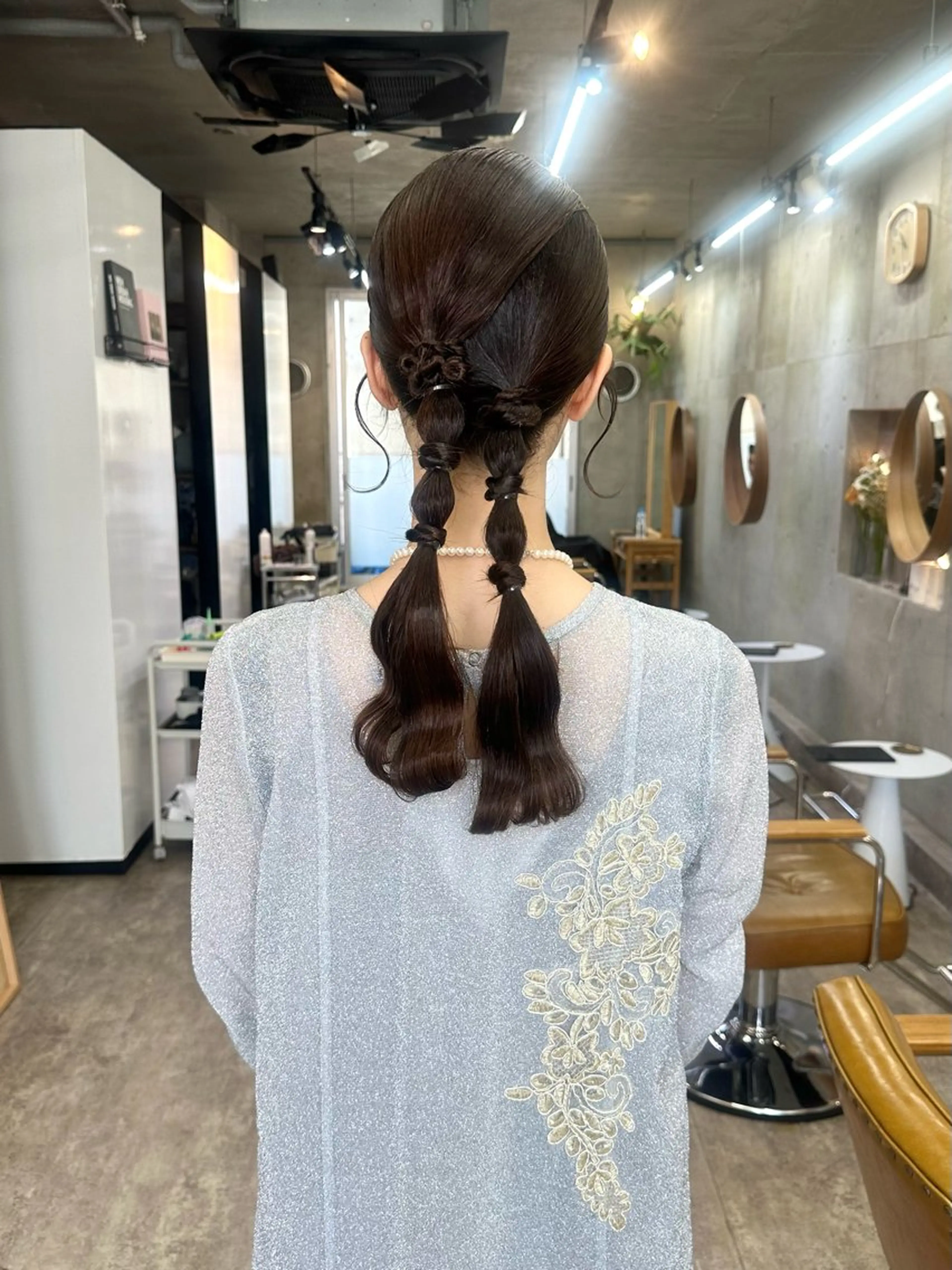 ロング ヘアアレンジ オレンジブラウン ヘアセット レイヤーカット💫 ／HARUKA🎀のヘアスタイル