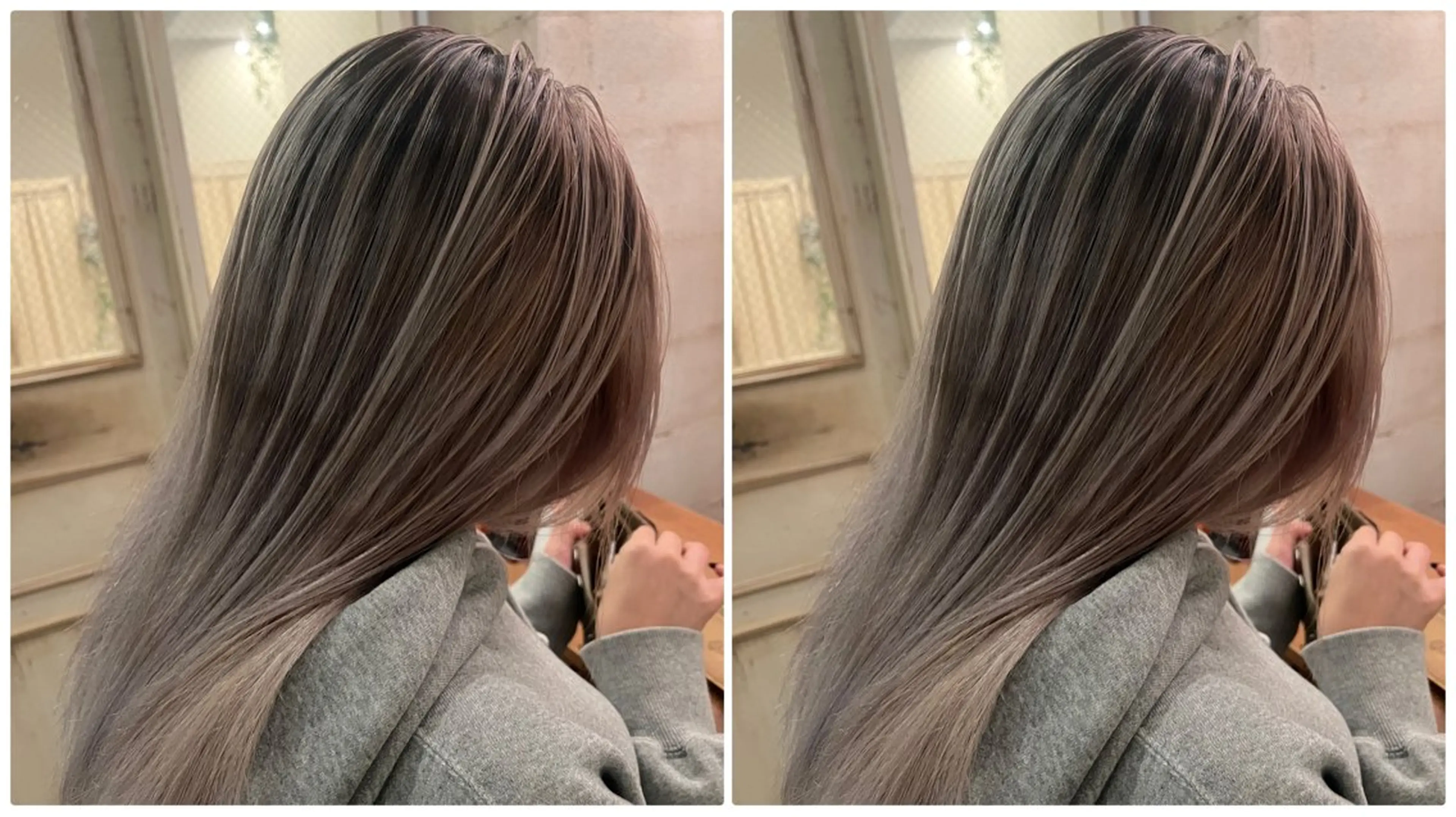 ロング カラー ヘアカラー 🫧DECORA 🫧望月涼🫧韓国風のヘアスタイル