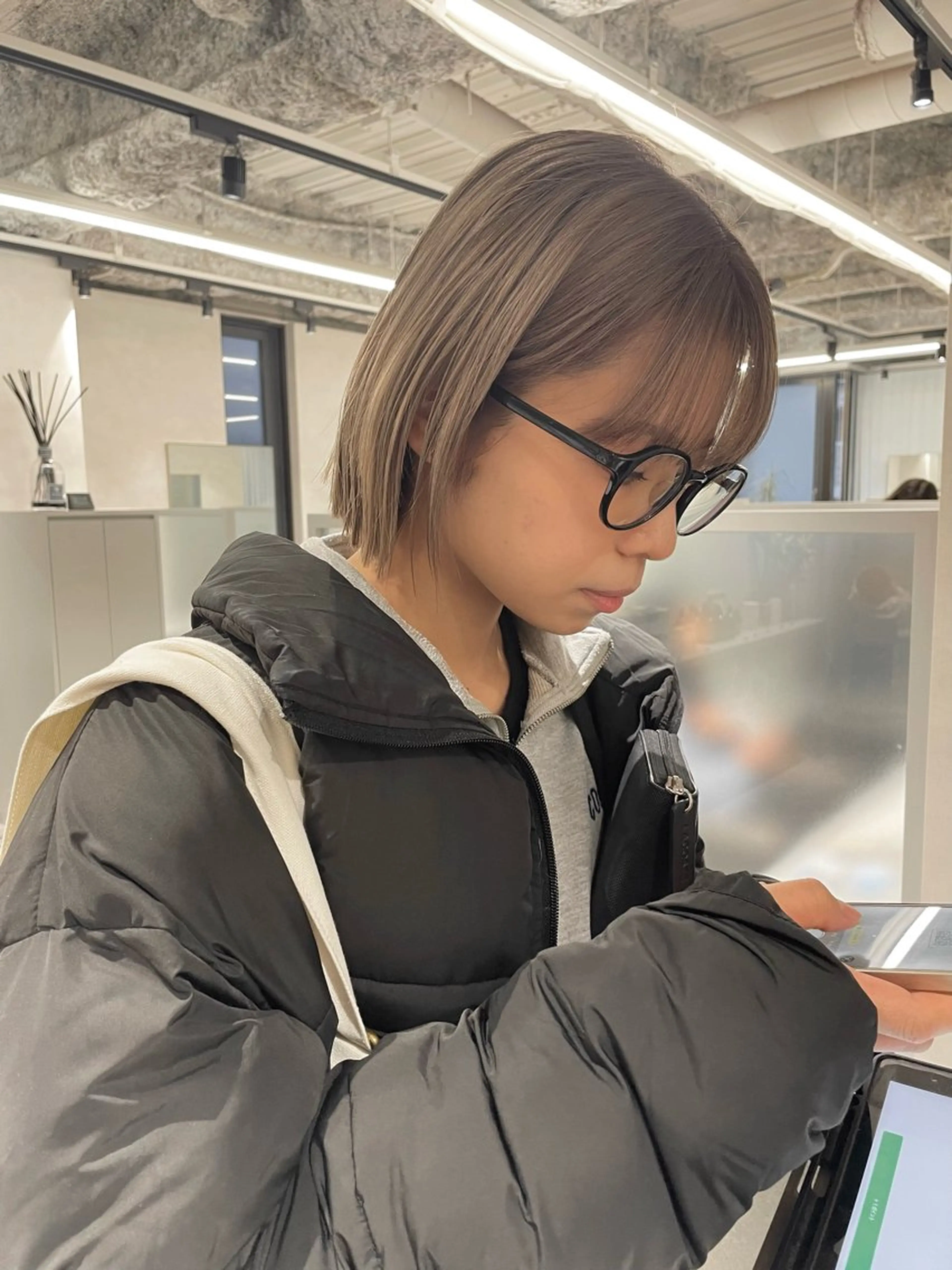 ミディアム 裕千/くびれヘア/ 韓国風ヘア/顔まわりのヘアスタイル