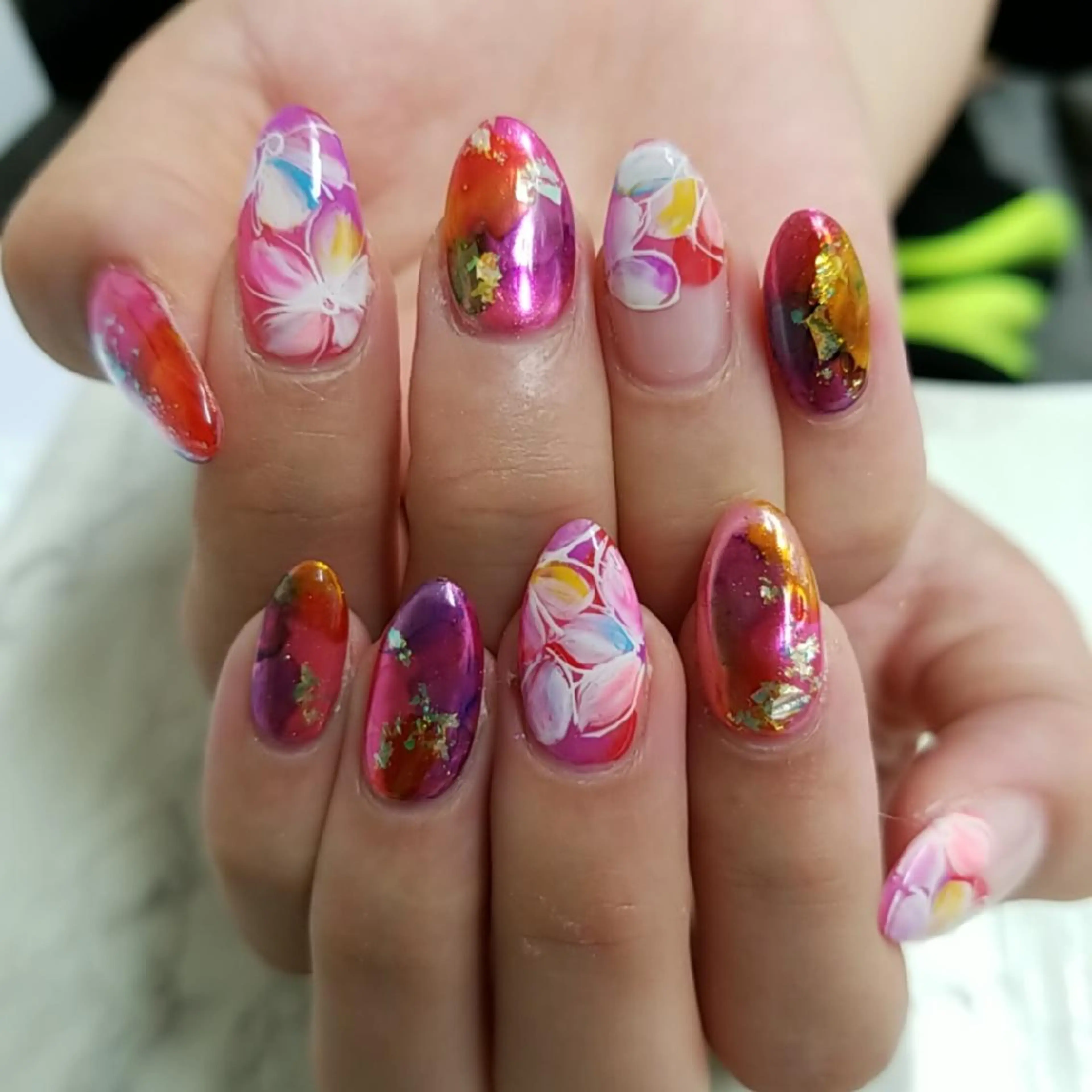 ネイル アートネイル フットネイル ジェルネイル 持ち込み ニュアンスネイル 河野ちえ (雑誌掲載サロン)のネイルデザイン