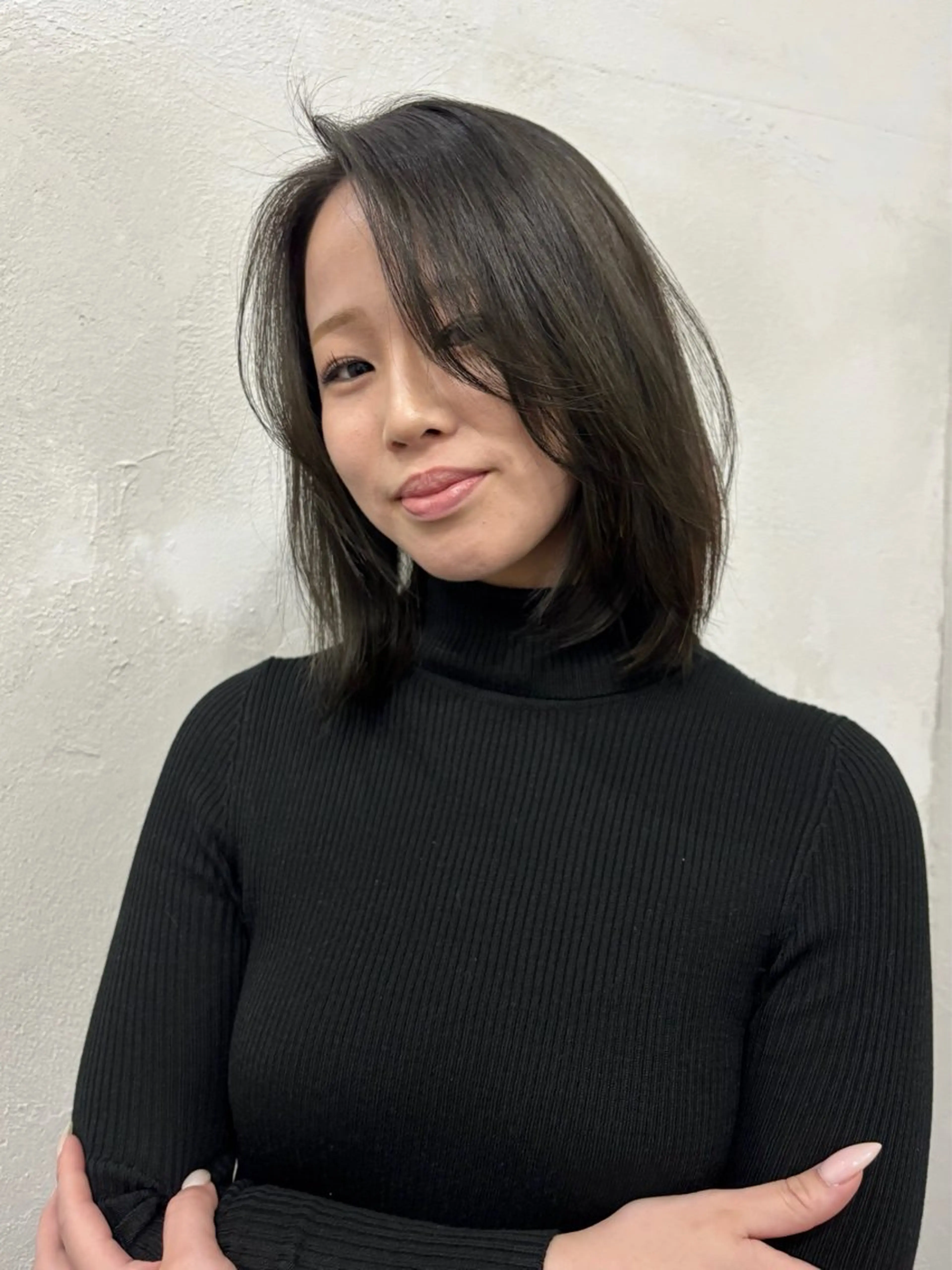 カラー グレージュ オリーブグレージュ オリーブグレー 【NARVIS】 菅田愛華のヘアスタイル