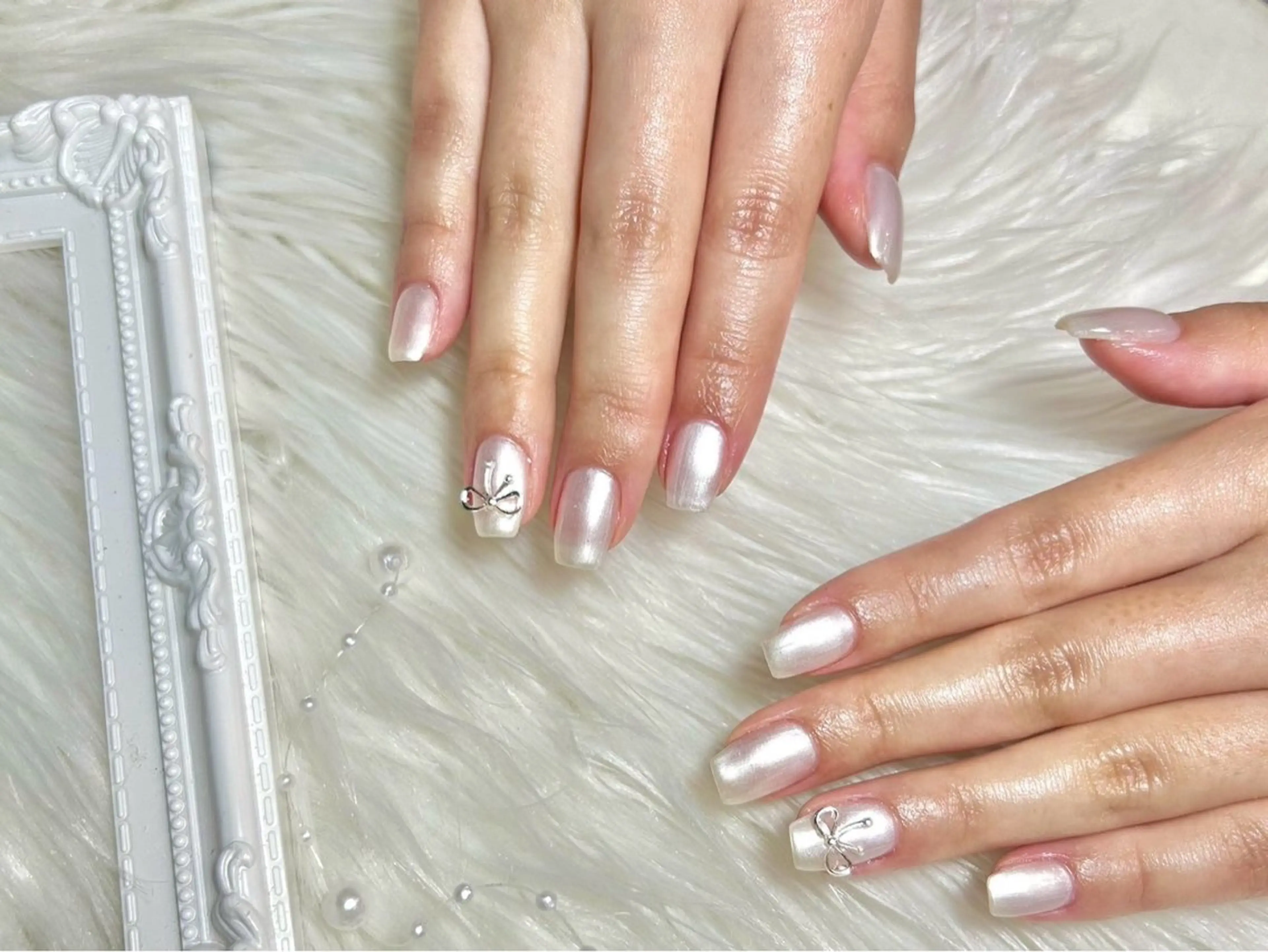 ネイル リボン ハンドネイル joieange hinakoのネイルデザイン