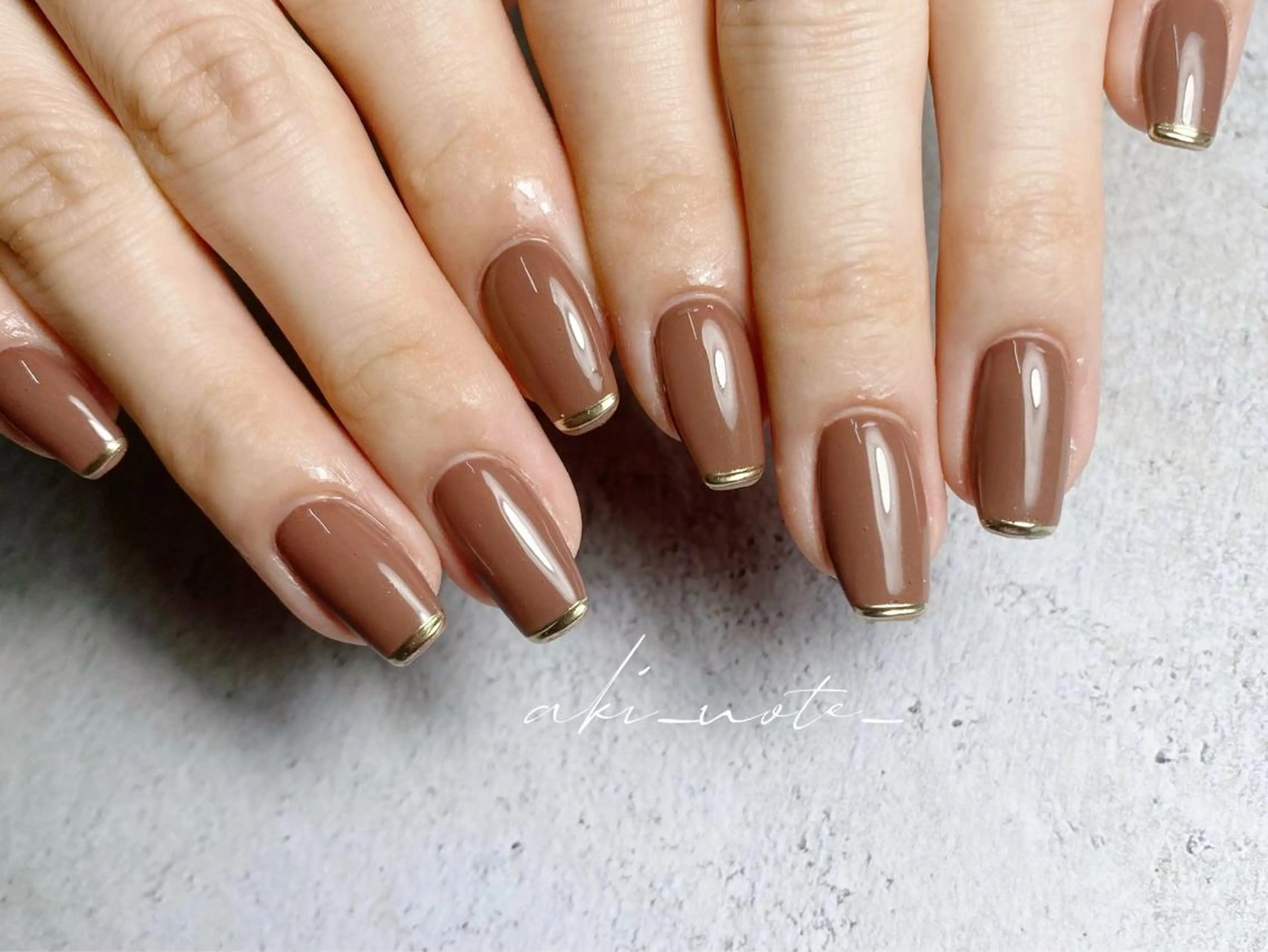 ネイル フレンチネイル ミラーネイル ハンドネイル GRANDE大須 栄/店長 aki🌙のネイルデザイン