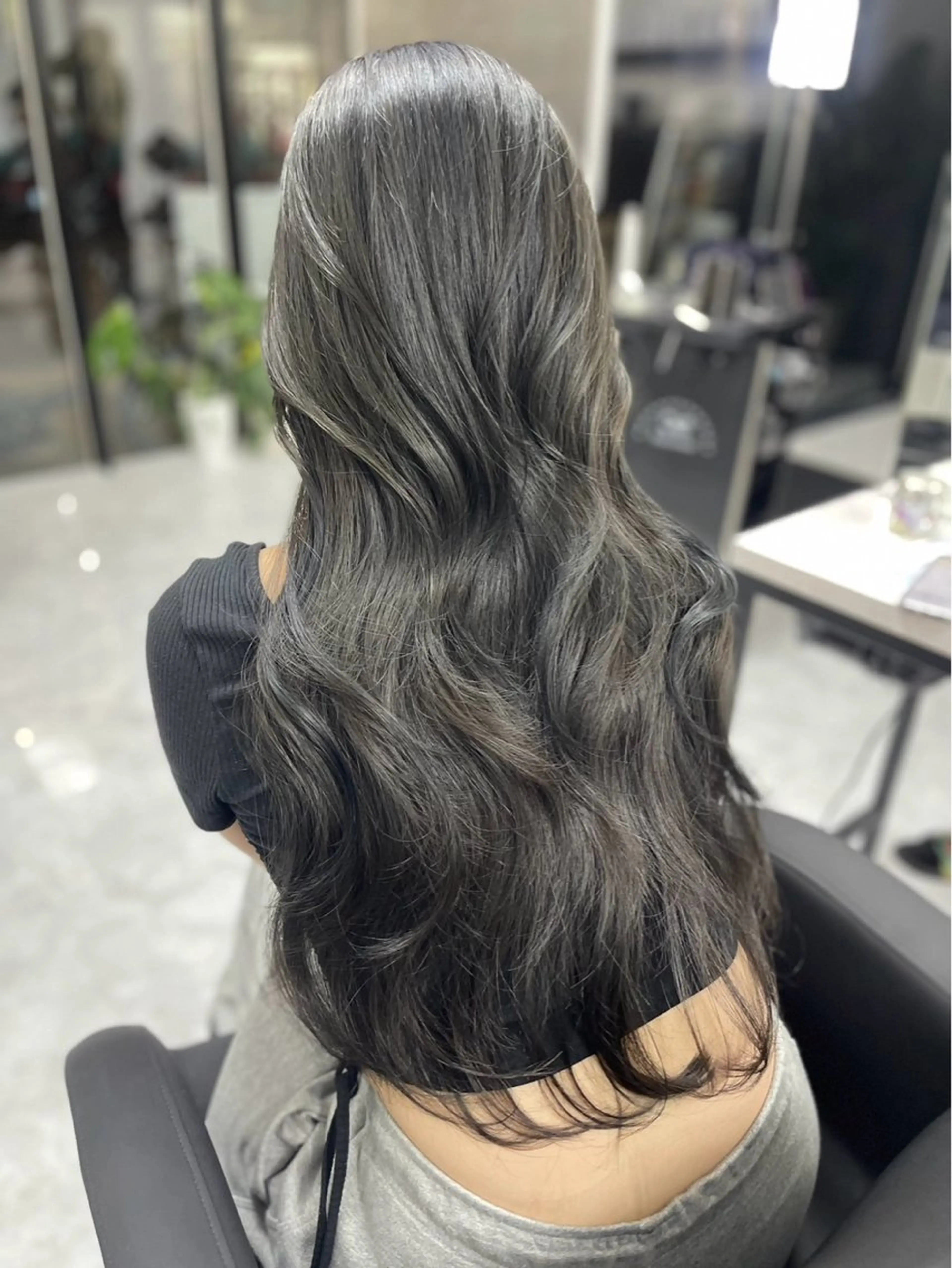 ロング カット ヘアカラー トリートメント ACTION心斎橋店 髪質改善のヘアスタイル