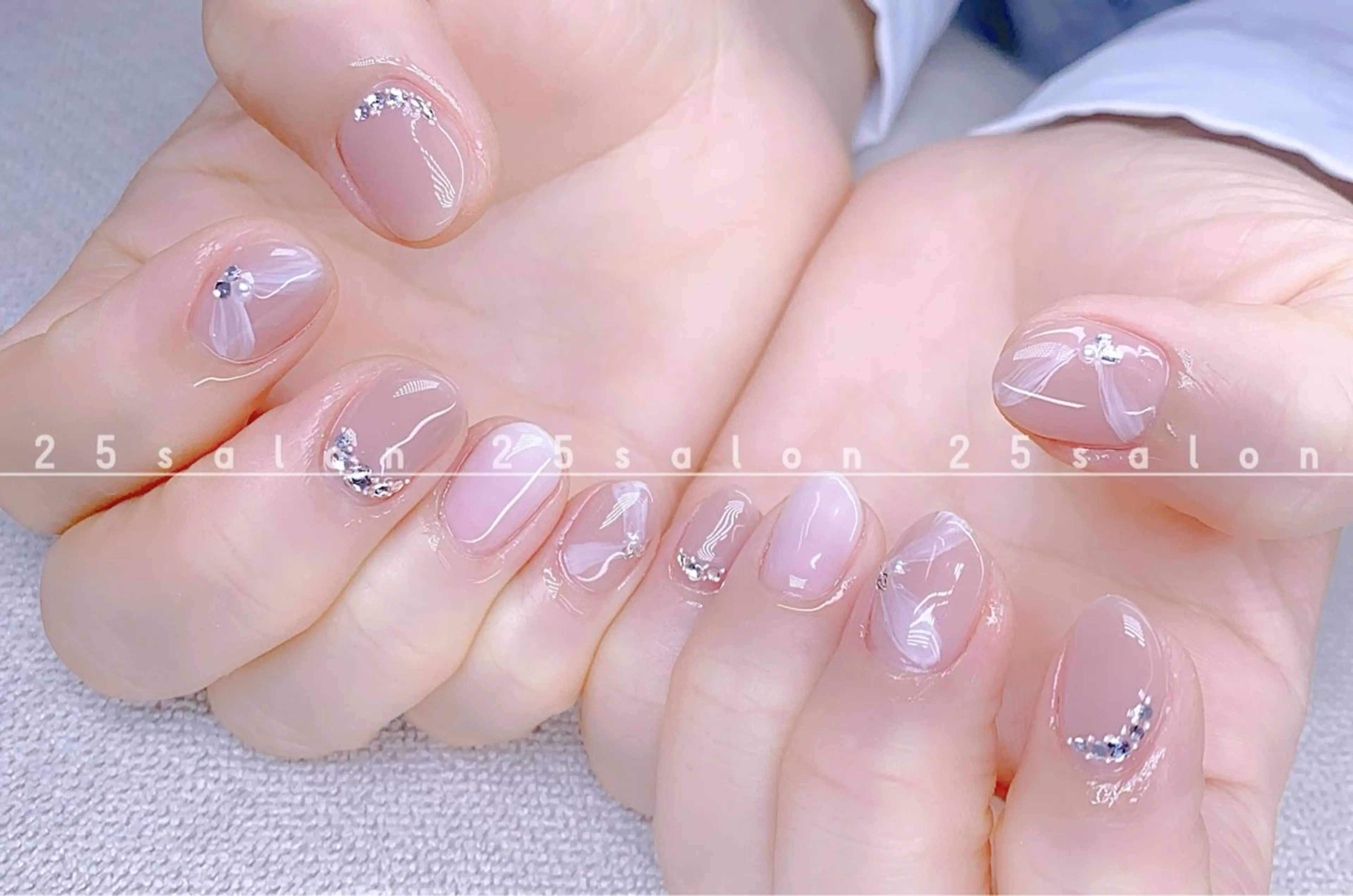ネイル ジェルネイル 韓国ネイル ニュアンスネイル パラジェル ワンホンネイル 2 5のマツエク・マツパデザイン