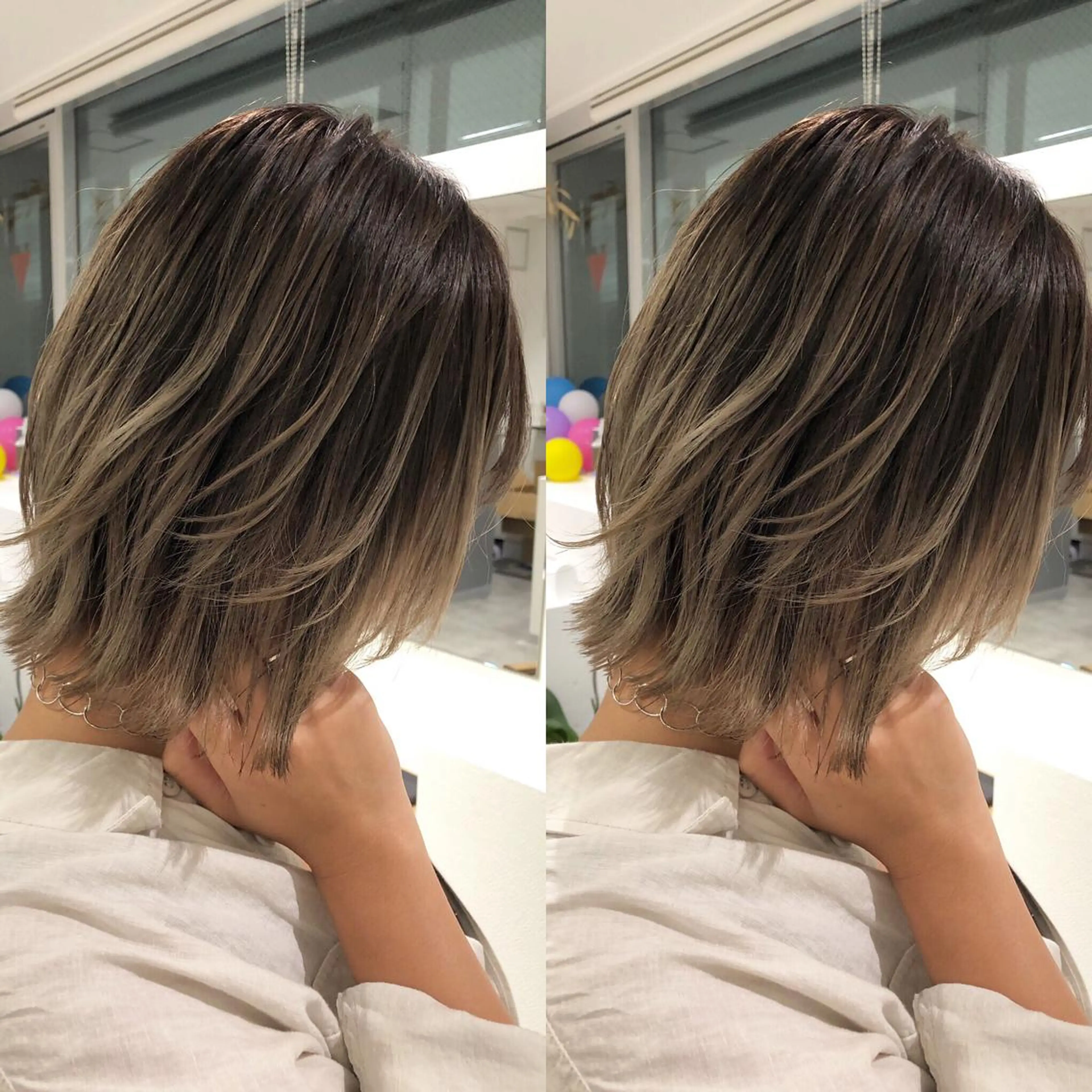 ショート カラー ヘアカラー JILBLAN京都 ショート/ハイライトのヘアスタイル