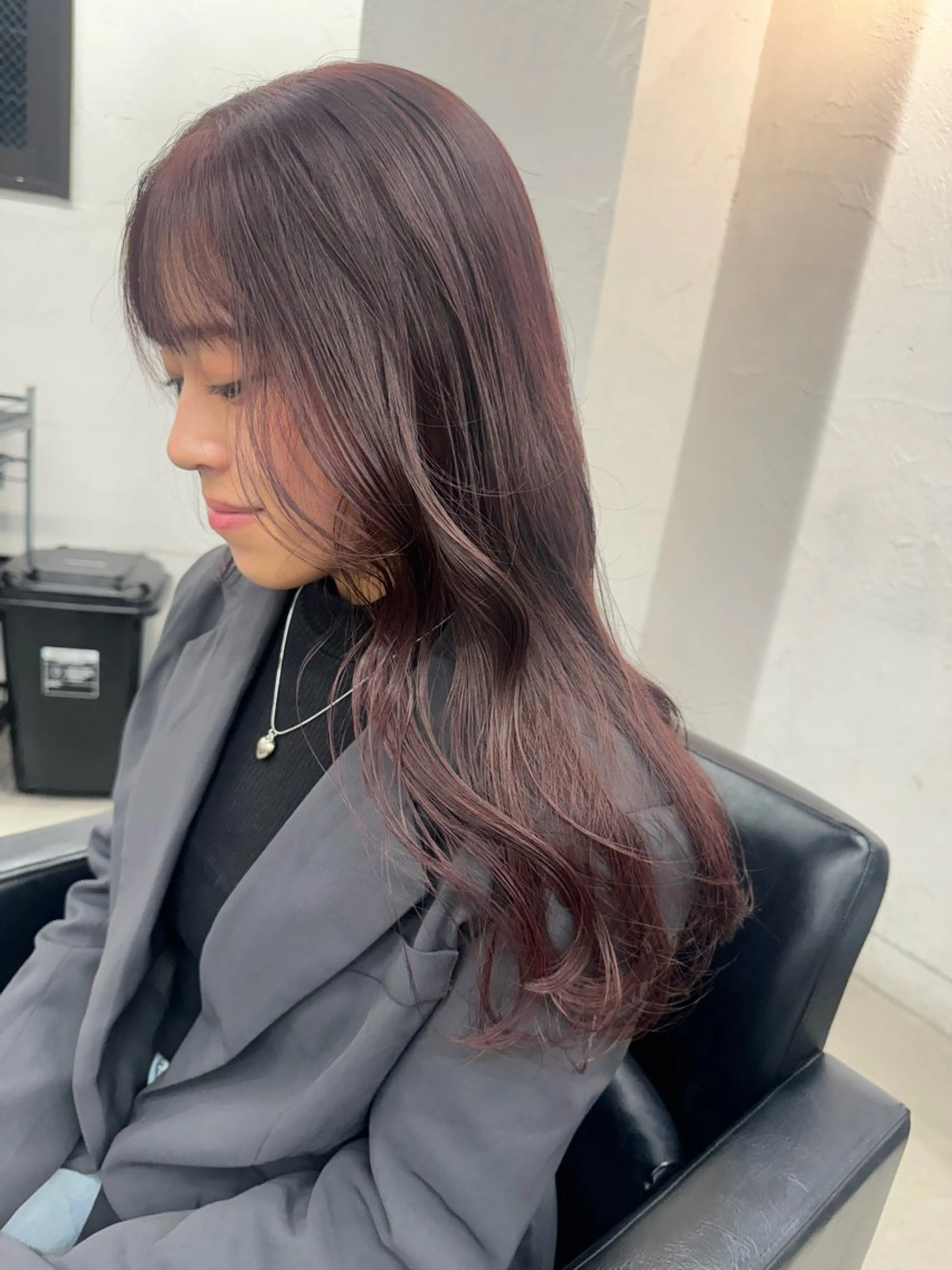 ミディアム カラー ヘアカラー トリートメント Rico / bob/グレージュのヘアスタイル