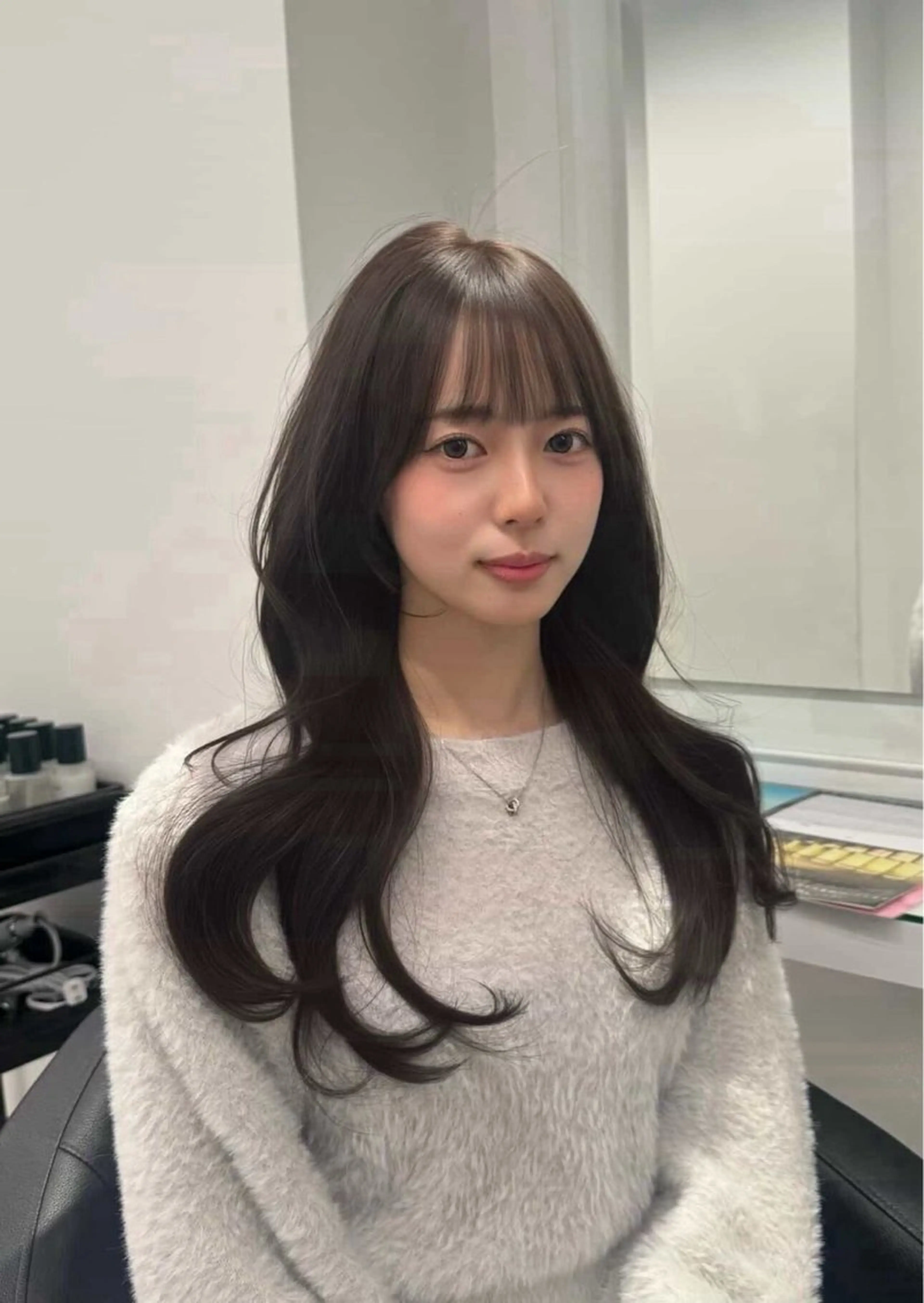 ロング カラー カット ヘアカラー ブリーチなし透明感 カラー🤍しゅうじのヘアスタイル