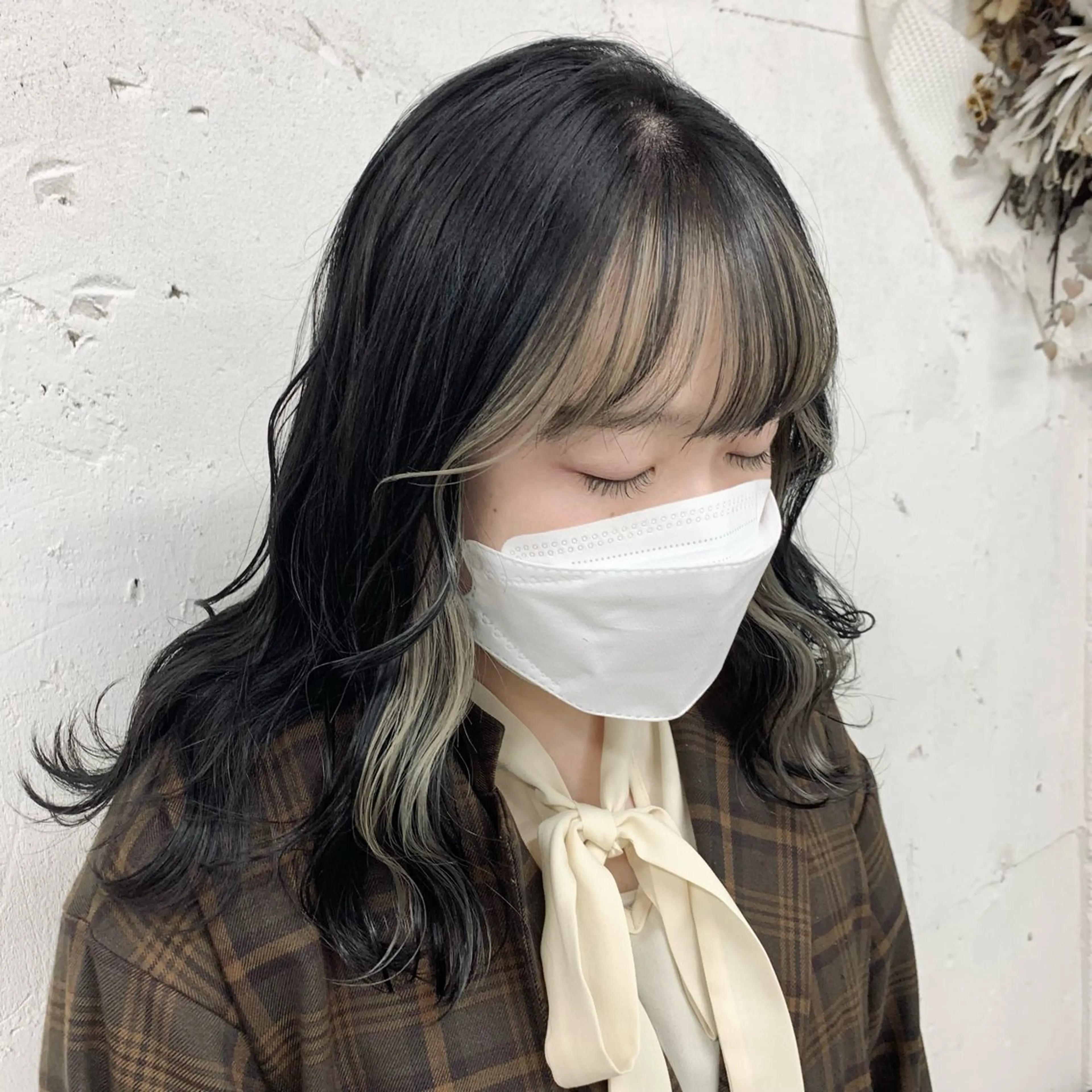 ミディアム カラー Noele hair atelier(ノエルヘアアトリエ)所属・北上ゆい/個性派/ ナチュラルアレンジのヘアスタイル