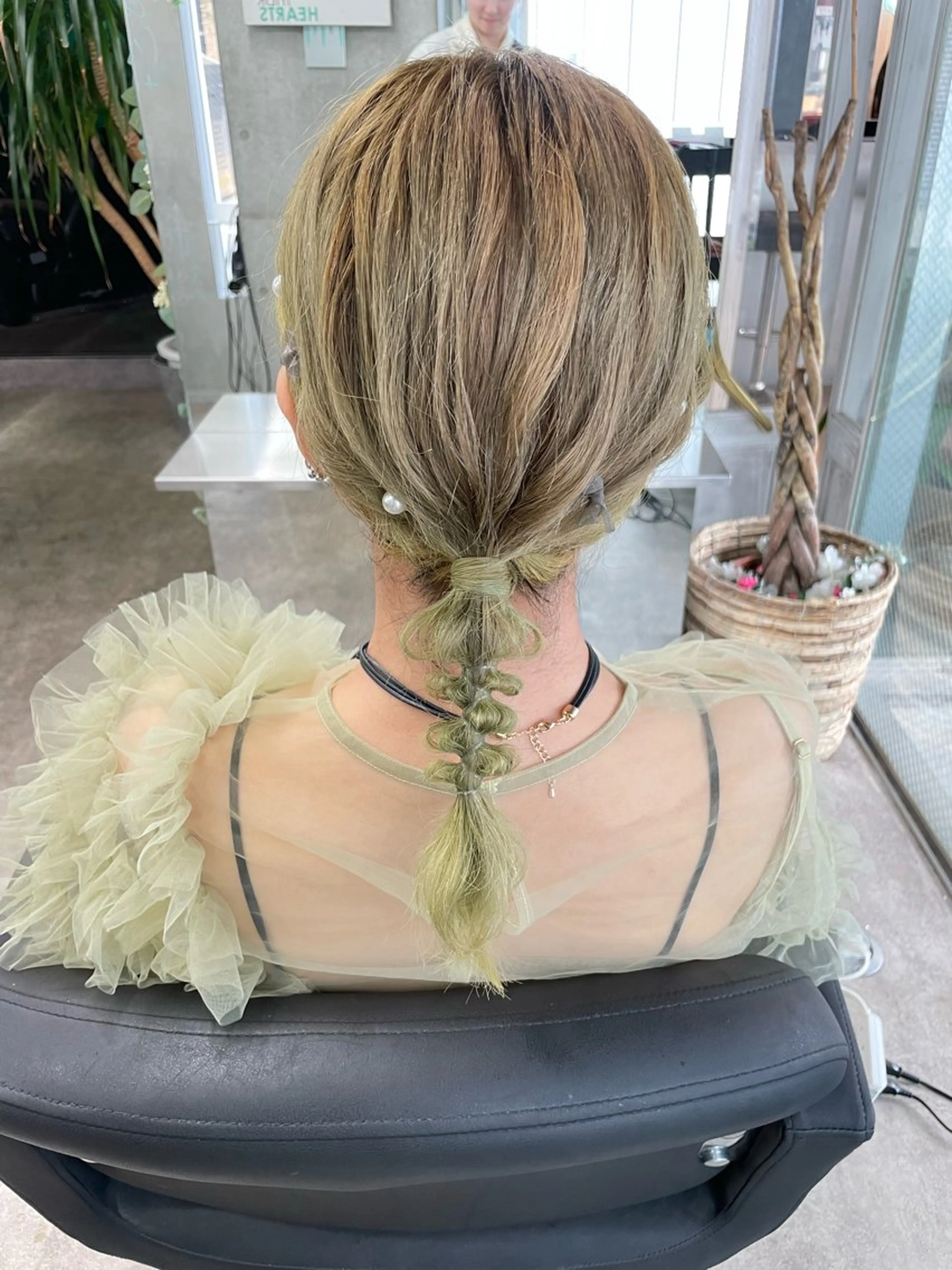 ヘアアレンジ ヘアセット 速水 ゆきののヘアスタイル