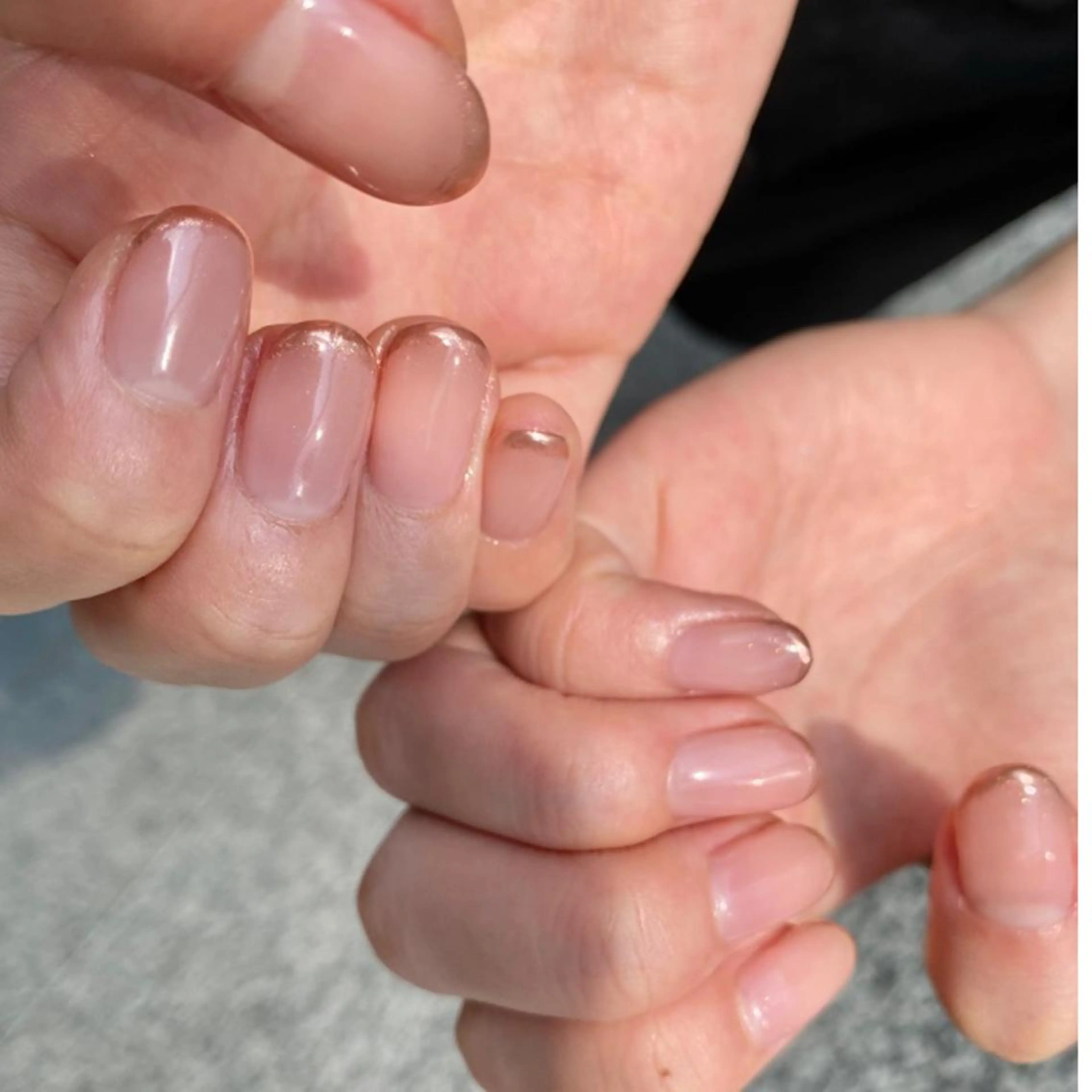 ネイル フレンチネイル ミラーネイル JurerEye☆ Marikoのネイルデザイン