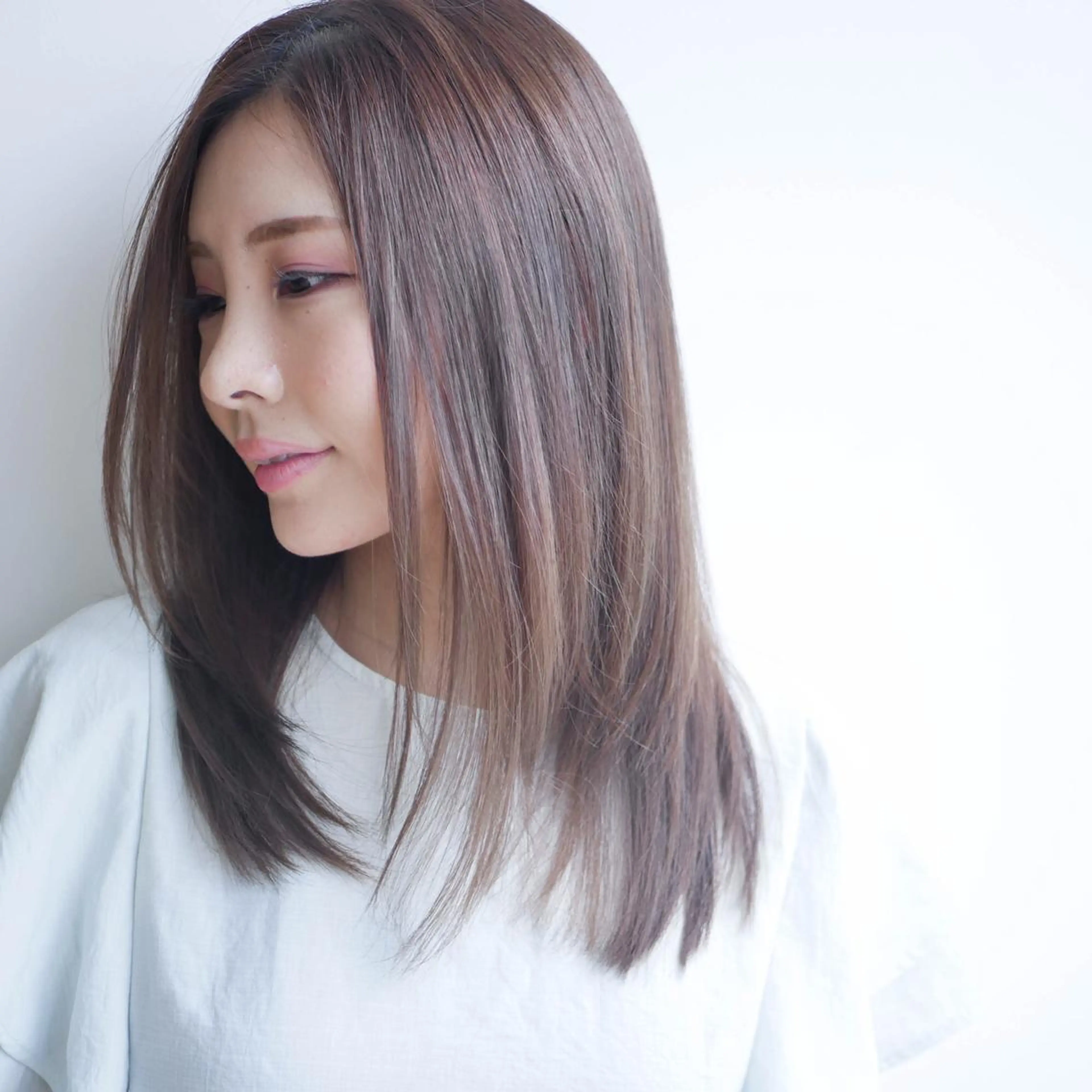 セミロング 縮毛矯正/髪質改善 主税巧一のヘアスタイル