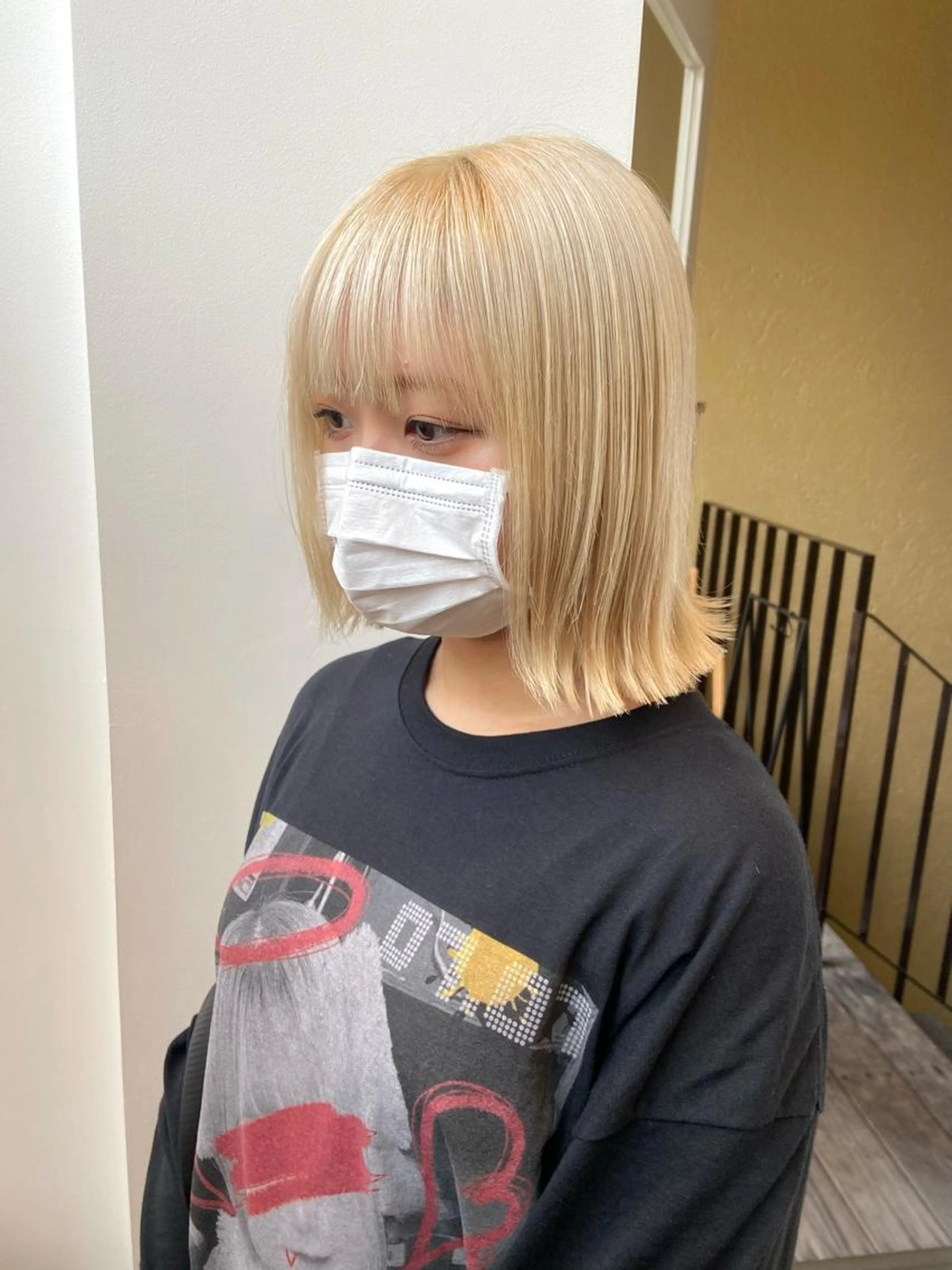 ✂︎前髪カット✂︎透明感ハイトーンブリーチカラー🌈＋トリートメントの写真